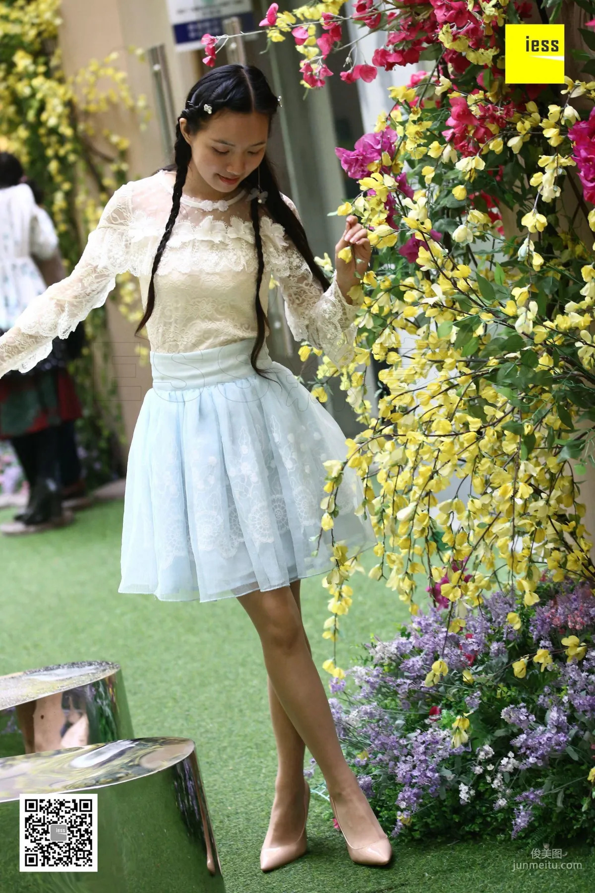 Mu Mu, Lace Flower Girl in Sheer Stockings [IESS] Silk Enjoyer 233 Photo Set photo 56