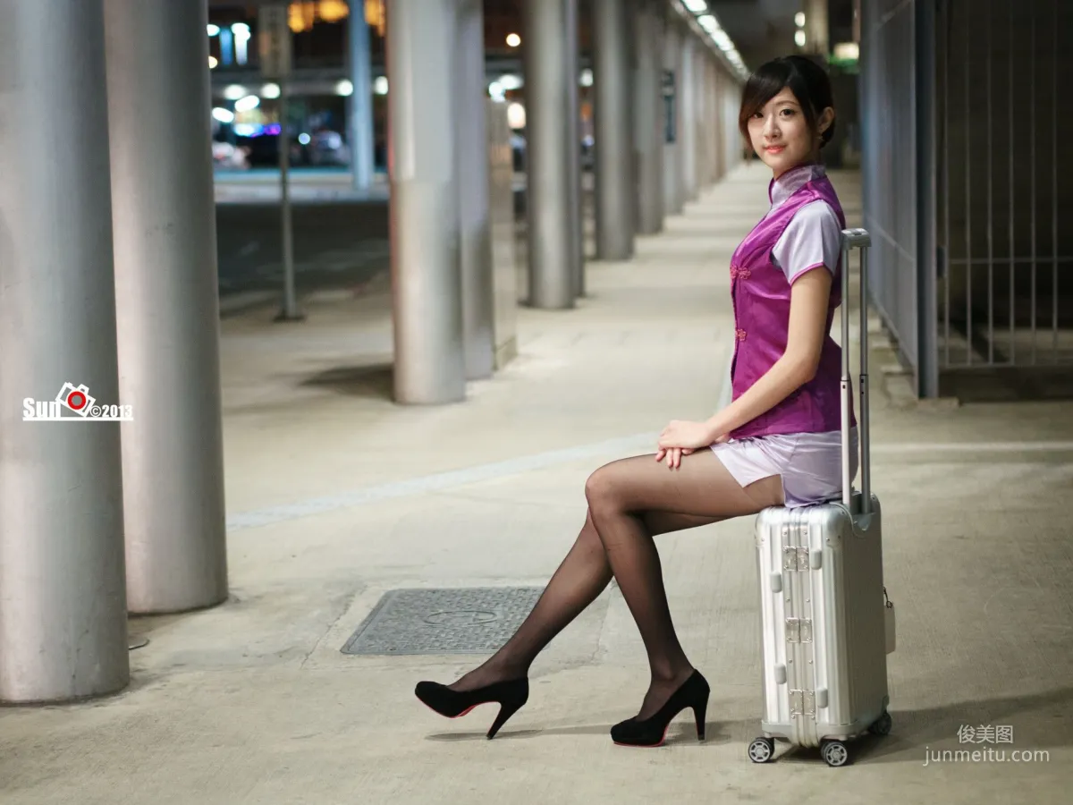 [Taiwan Beauties] Lin Mojing - Harley Policewoman and Flight Attendant Photo Set photo 24