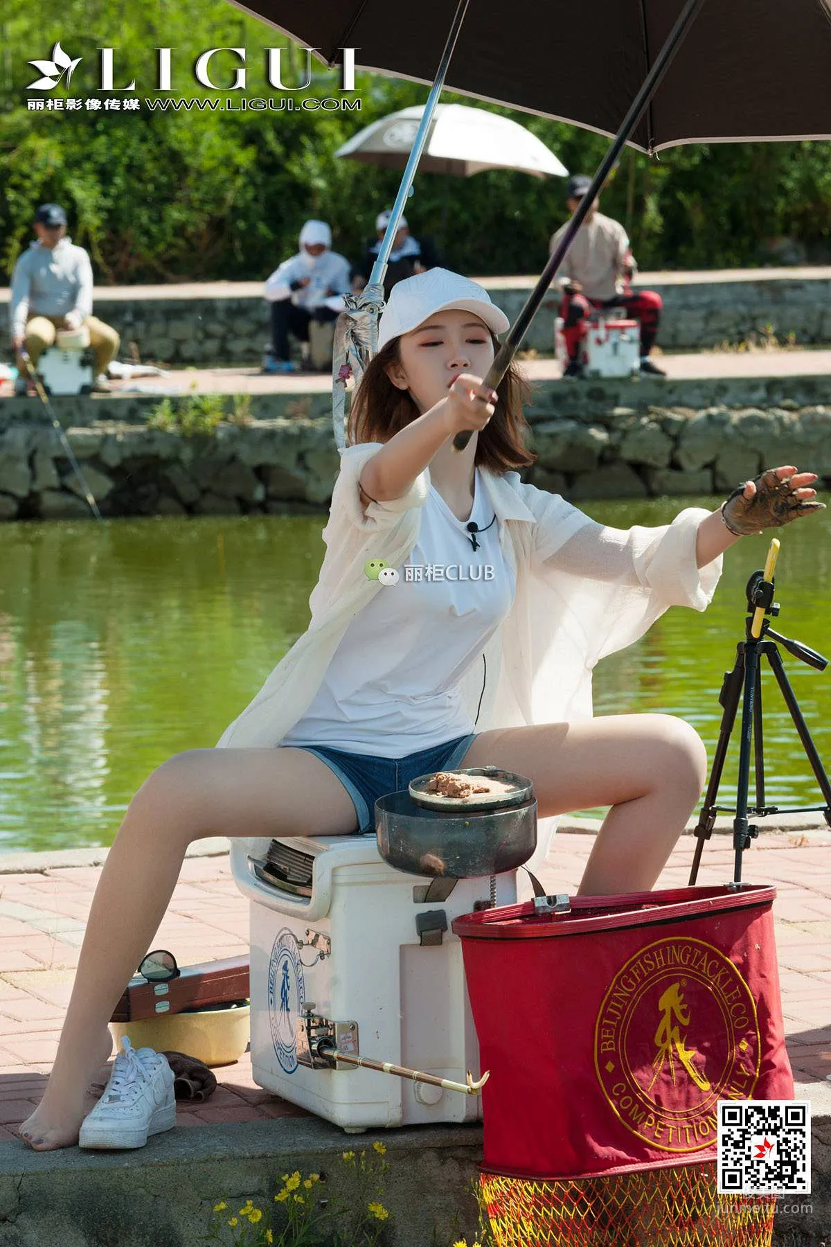 Leg Models Xiao Xiao and Ran Ran, Fishing Line Silk Feet [Ligui] Beautiful Legs and Jade Feet Photo Set photo 26
