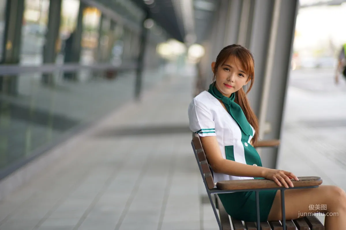 [Taiwan Beauties] Su Yuyuan Wuri High Speed Rail - Flight Attendant Uniform Photo Set photo 99