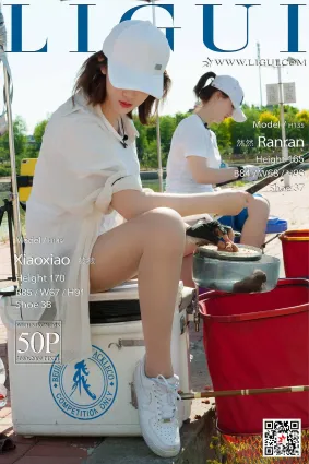 腿模筱筱&然然《釣魚絲足》 [麗櫃LIGUI] 美腿玉足 寫真集