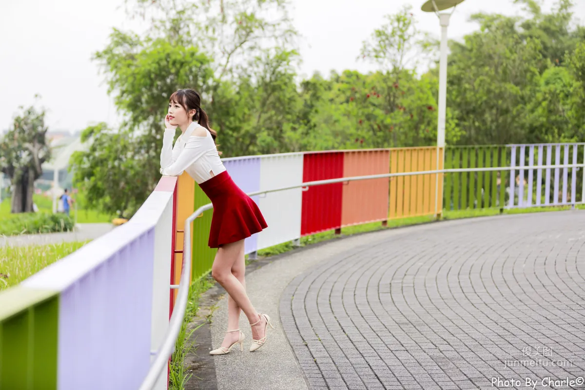 [Taiwan Beauties] Lijia Peng (Lady Yiyi) Yuanshan Flower Expo Outdoor Shoot Photo Set photo 45
