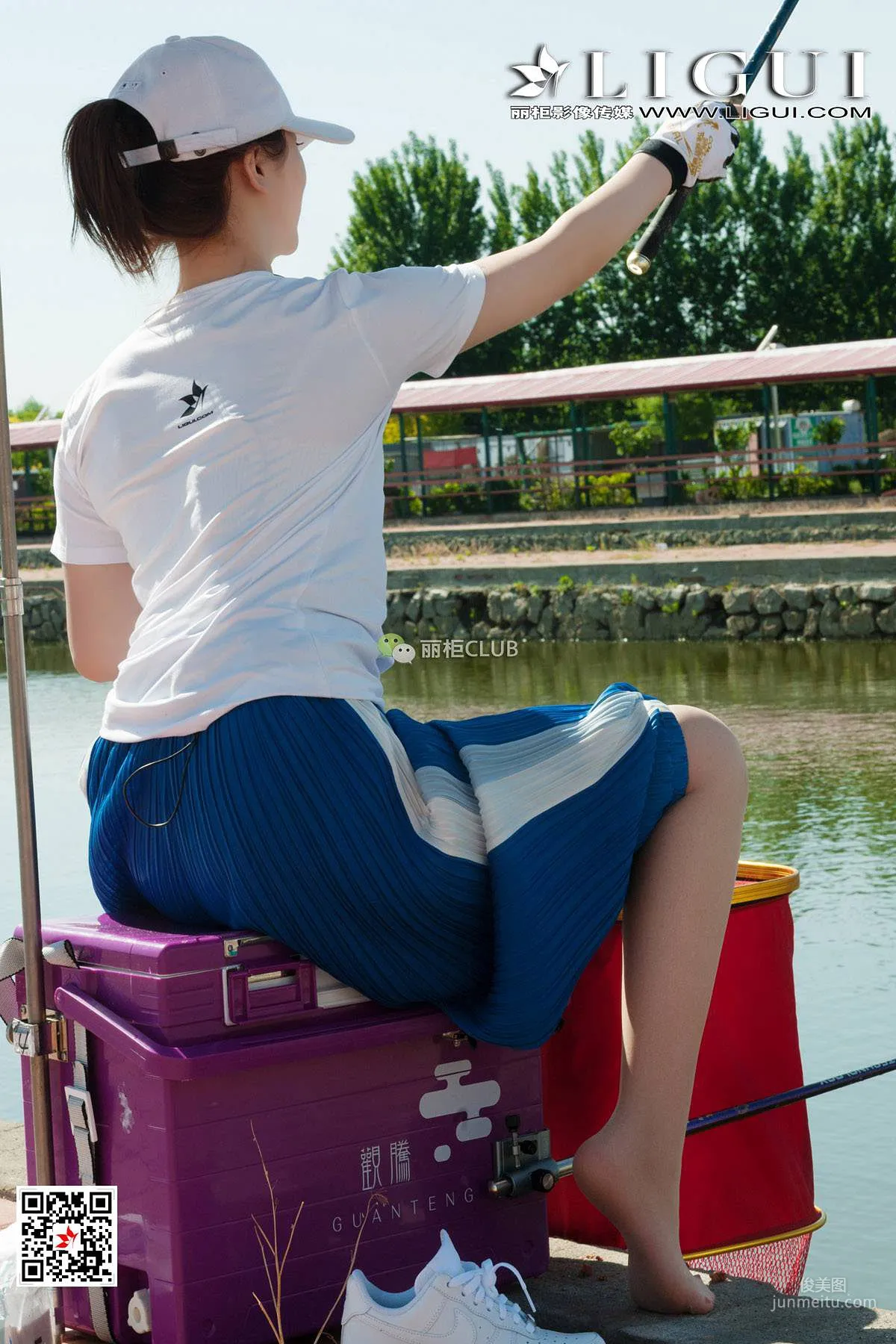 Leg Models Xiao Xiao and Ran Ran, Fishing Line Silk Feet [Ligui] Beautiful Legs and Jade Feet Photo Set photo 2