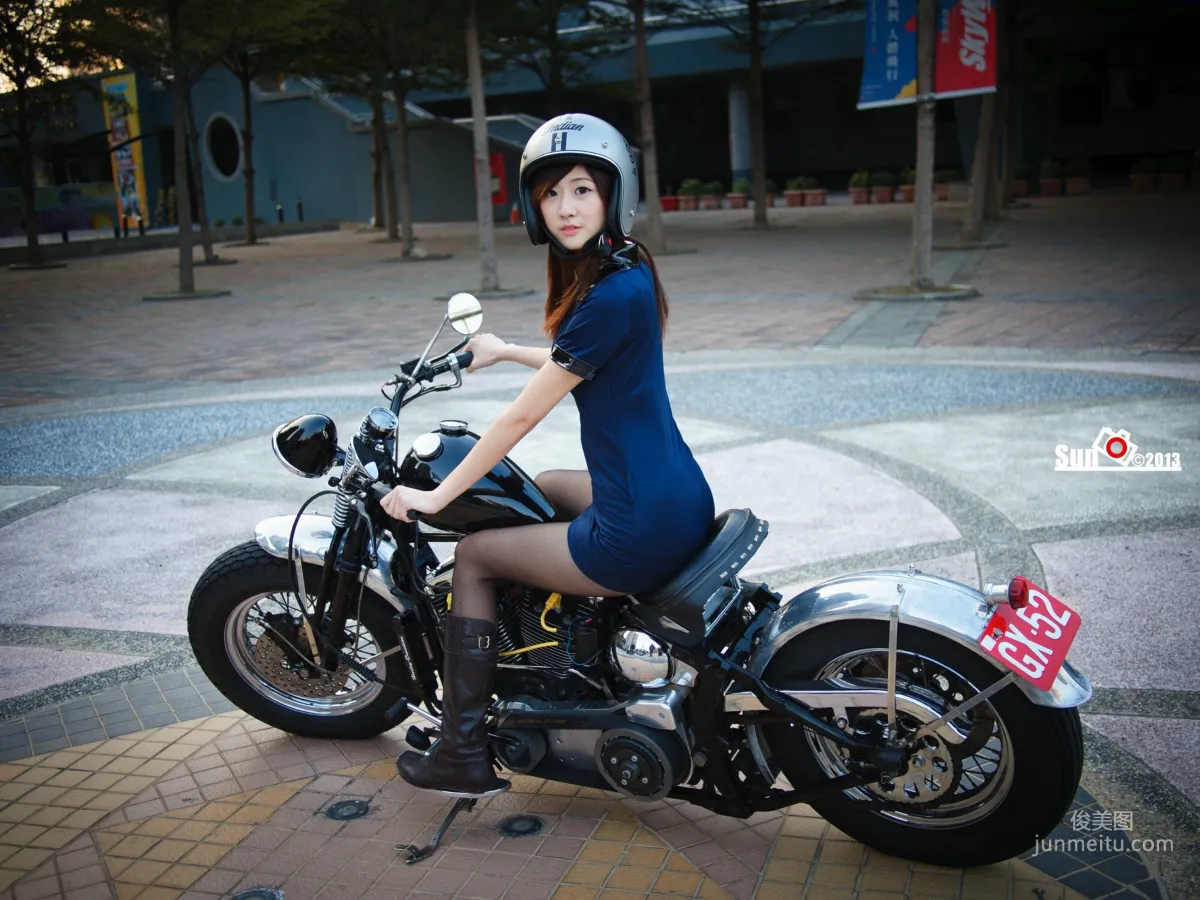 [Taiwan Beauties] Lin Mojing - Harley Policewoman and Flight Attendant Photo Set photo 19