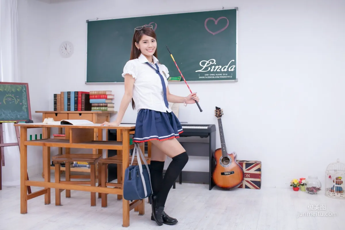 [Taiwan Beauties] Linda (Lin Yizhen), Sweet Junior Schoolmate Photo Set photo 1