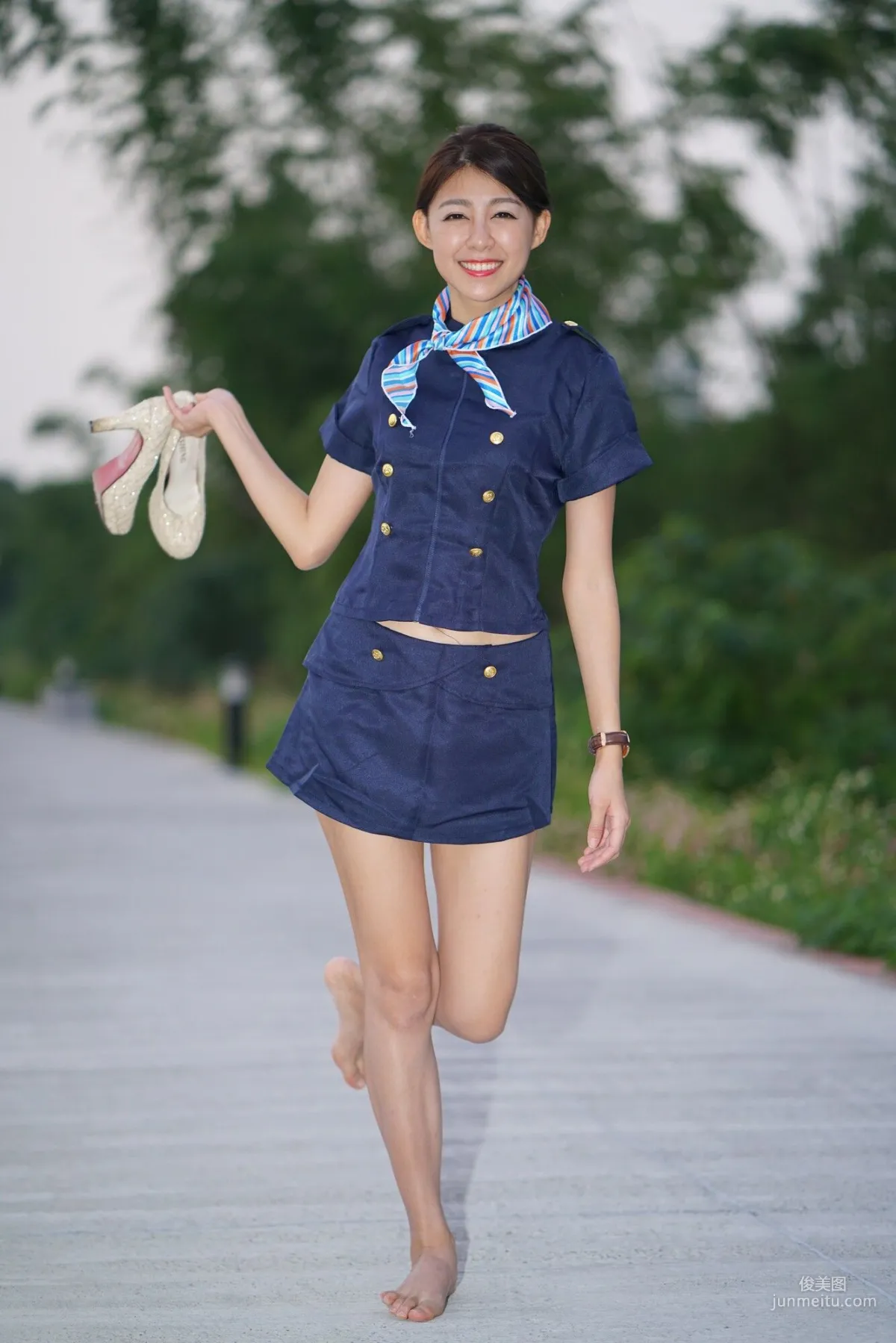 [Taiwan Beauties] Jian Jiaying (Xiao Zi), Guangfu New Village, Dress and Flight Attendant Outfit Photo Set photo 36