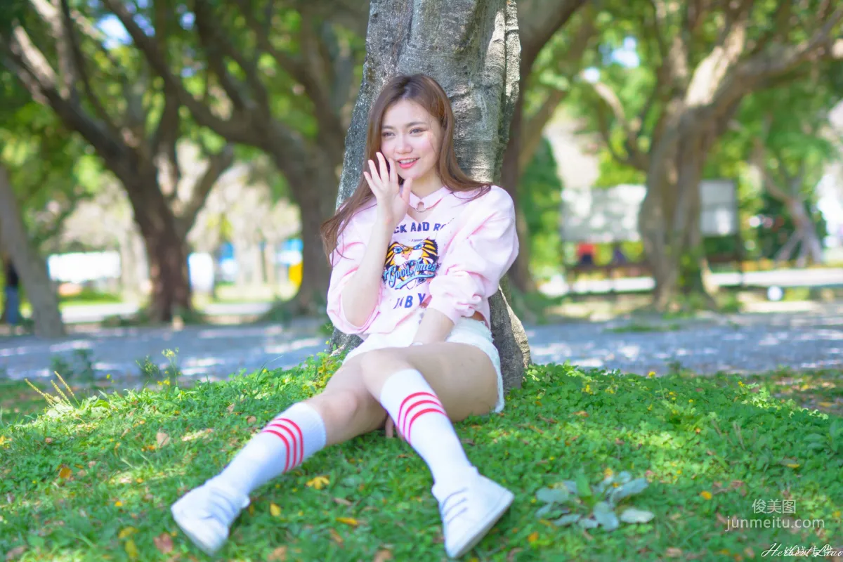[Taiwan Goddess] Su Xiaoli "Flower Expo Xinsheng Park Hot Pants Sportswear" Photo Set photo 34