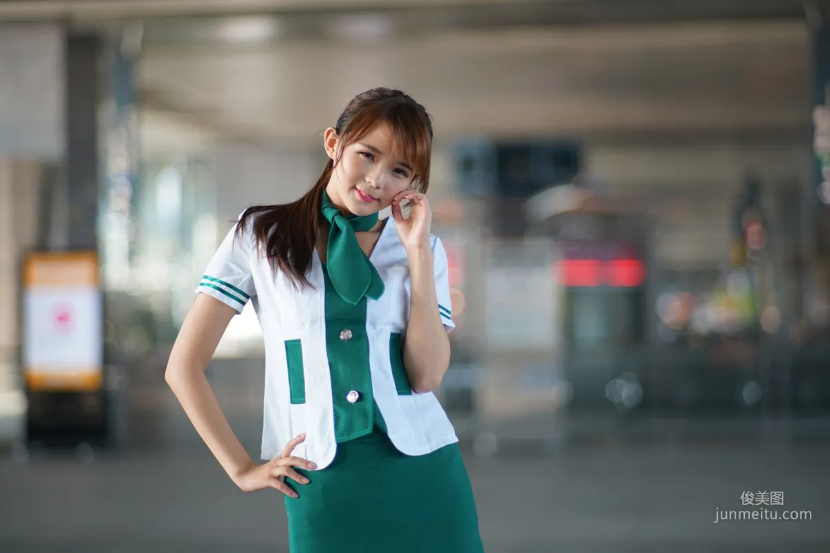 [Taiwan Beauties] Su Yuyuan Wuri High Speed Rail - Flight Attendant Uniform Photo Set photo 85