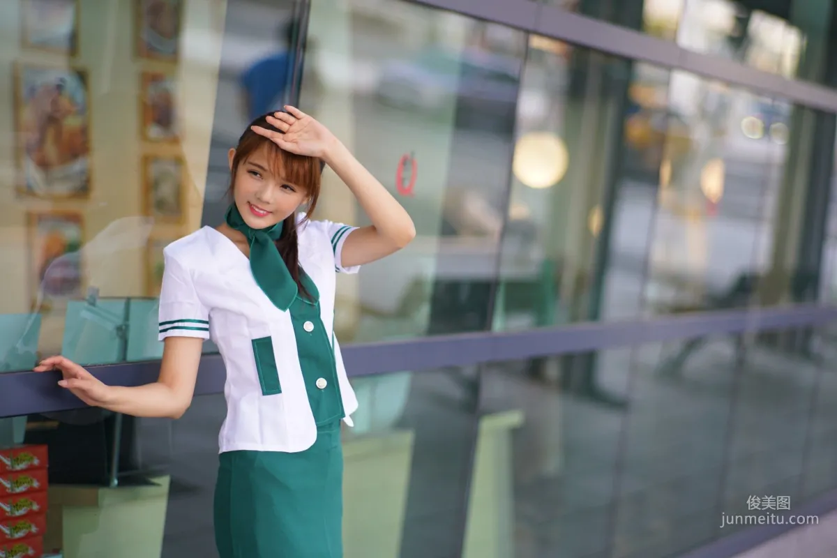 [Taiwan Beauties] Su Yuyuan Wuri High Speed Rail - Flight Attendant Uniform Photo Set photo 77