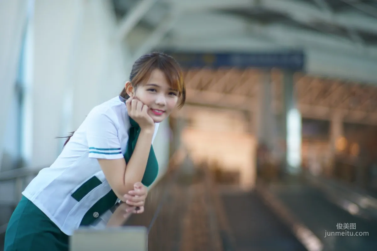 [Taiwan Beauties] Su Yuyuan Wuri High Speed Rail - Flight Attendant Uniform Photo Set photo 103