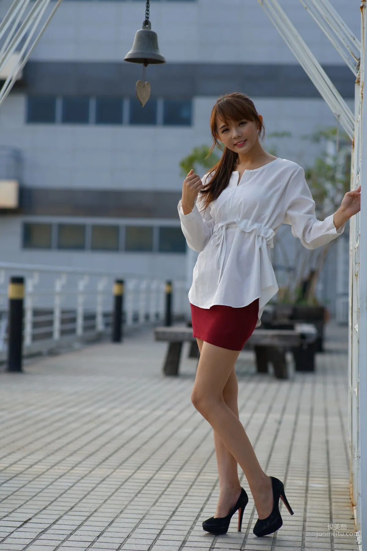 [Taiwan Beauties] Su Yuyuan, Wuri High Speed Rail, Street Snap Pencil Skirt, Photo Set photo 35