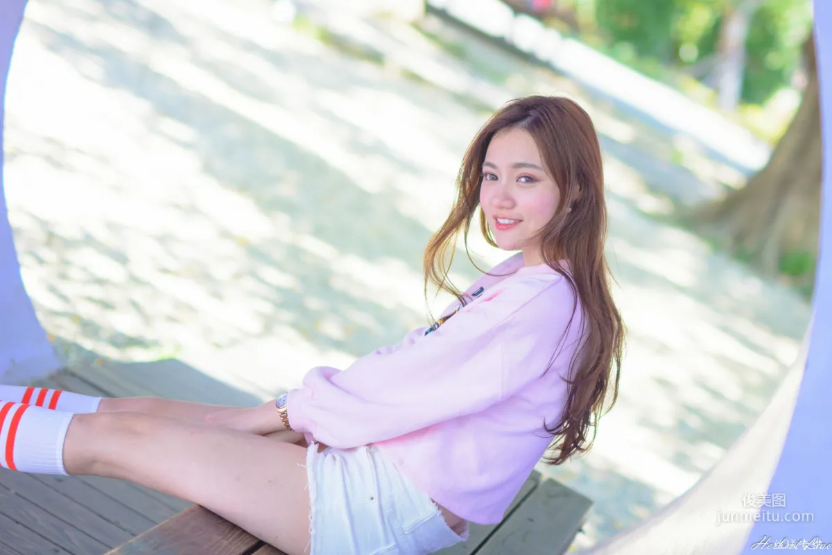 [Taiwan Goddess] Su Xiaoli "Flower Expo Xinsheng Park Hot Pants Sportswear" Photo Set photo 29