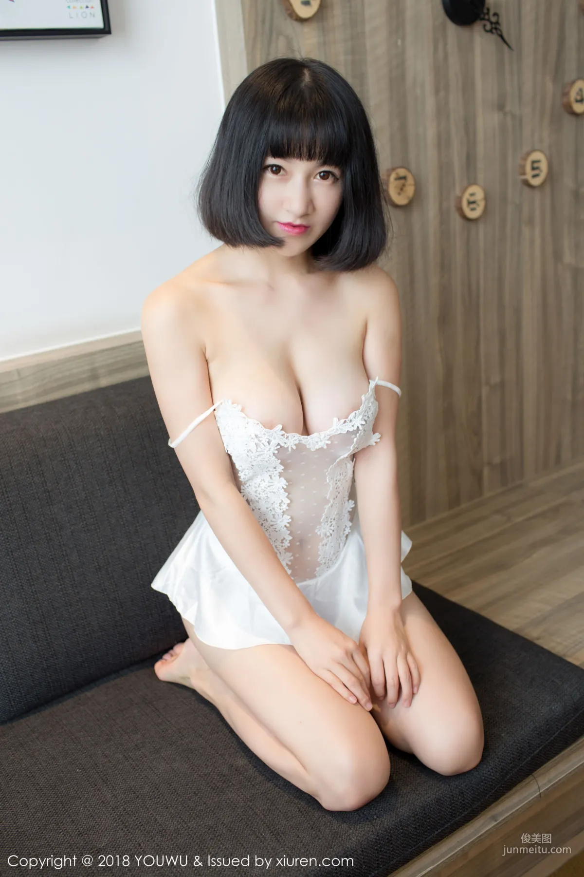 小探戈《豹纹吊袜与镂空蕾丝》 [尤物馆YOUWU] VOL.093 写真集41
