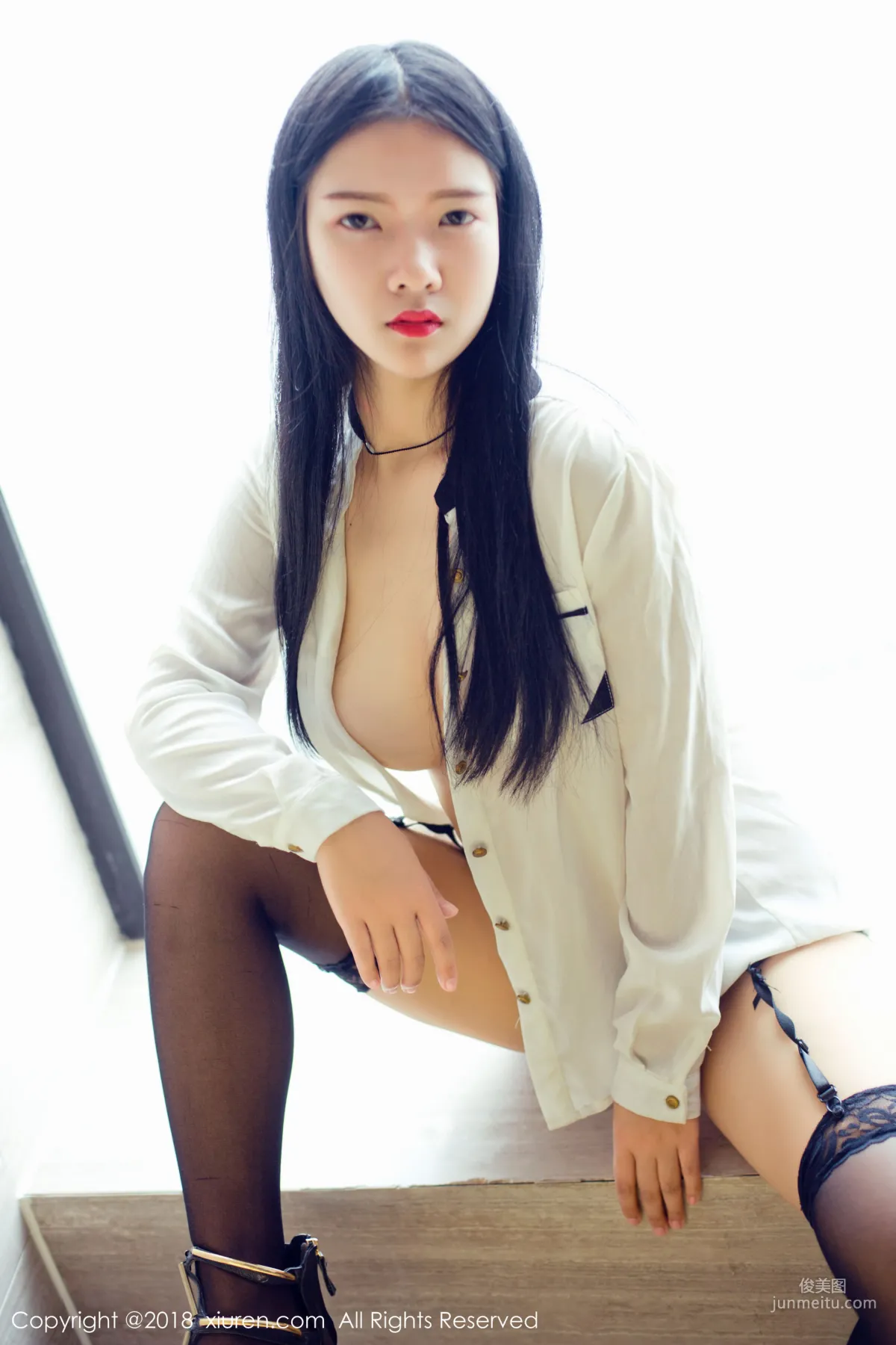 Ling Xier, Aloof European Size Schoolgirl [XiuRen] No.1008 Photo Set photo 5