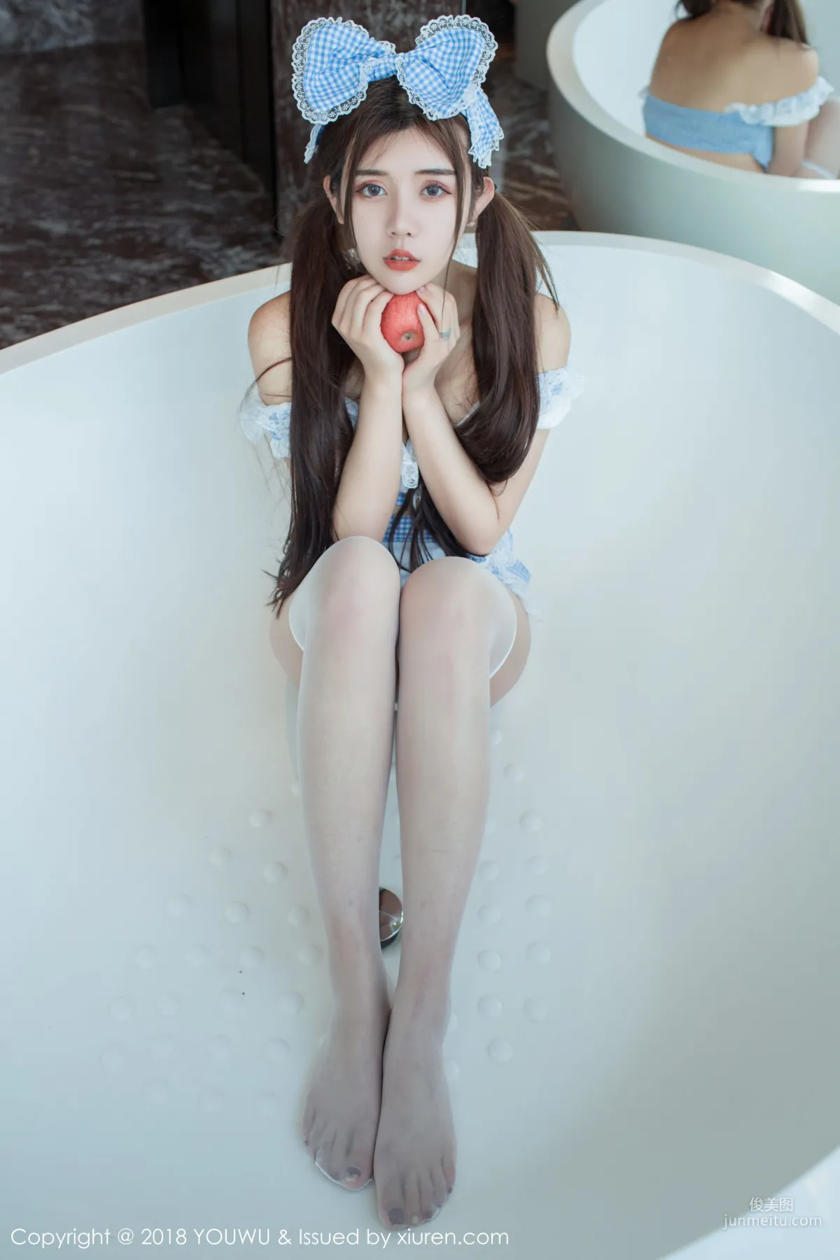 Cris Zhuo Yaqi See-Through Lace + Maid [YouWu] VOL.092 Photo Set photo 24