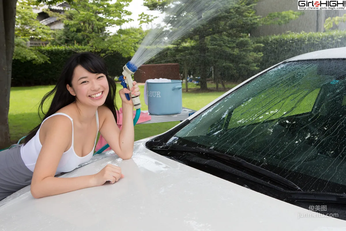 [Girlz-High] 山中知恵 - 洗車妹的誘惑 - bgyu_005_001 寫真集 14
