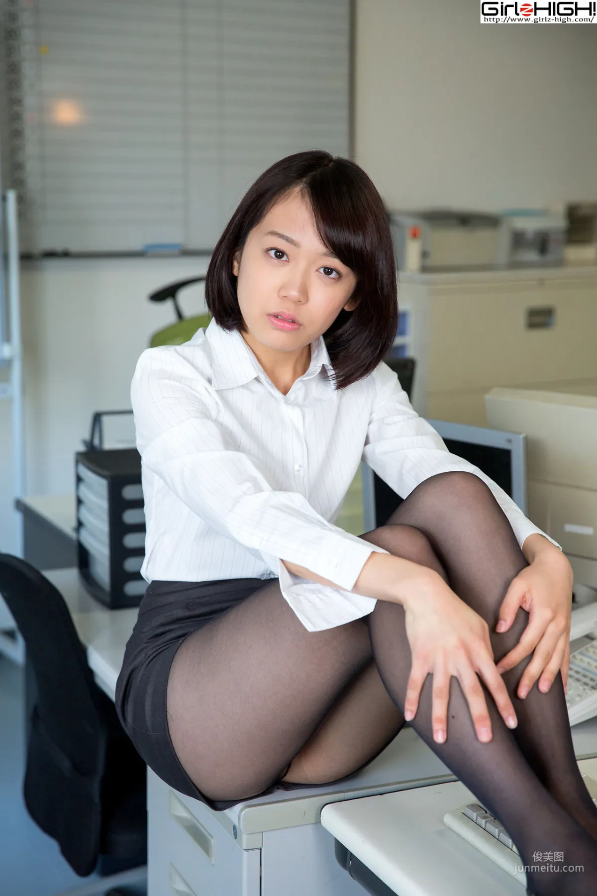 [Girlz-High] 西野小春 - 黑絲OL誘惑 - bkoh_005_001 寫真集 6