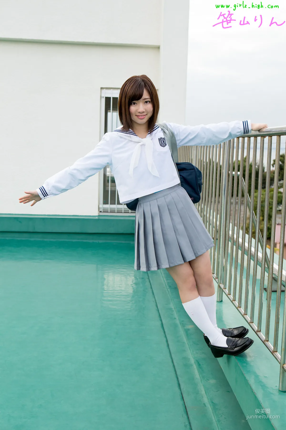 笹山りん《もうギリギりん！》 ハイレグレオタード [Girlz-High] 写真集4