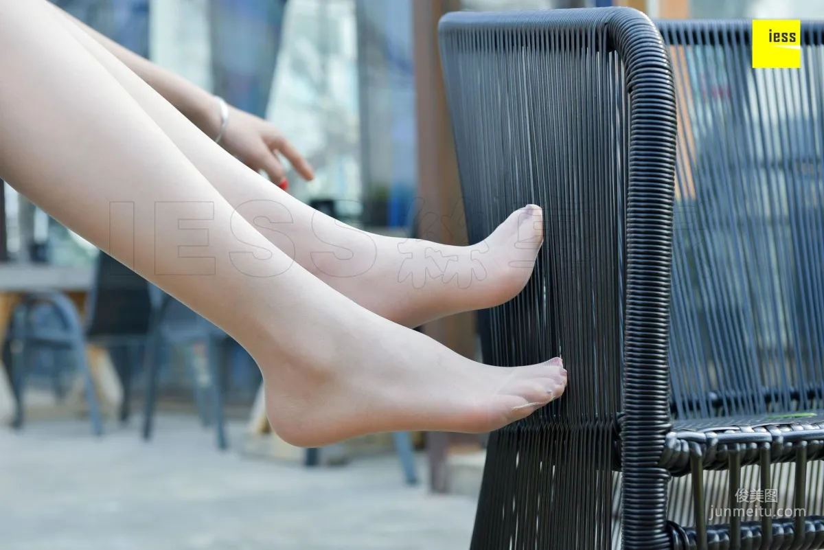 Qi Qi, Silver Flats and Flesh-Colored Stockings [IESS] Silk Enjoyer 258 Photo Set photo 73