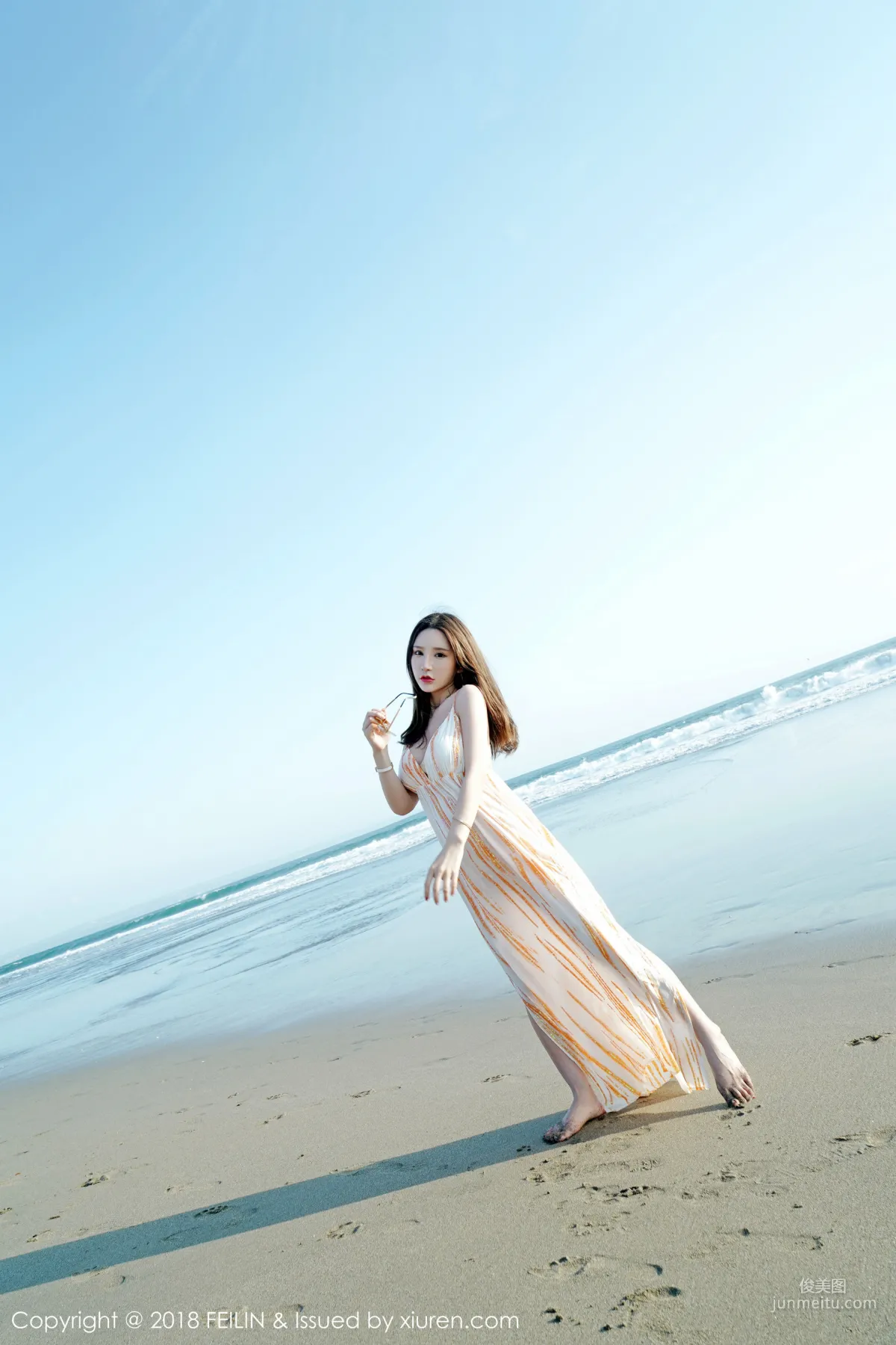 Beauty Host @Zhou Yuxi, Seaside Fresh Series [FeiLin] VOL.144 Photo Set photo 35