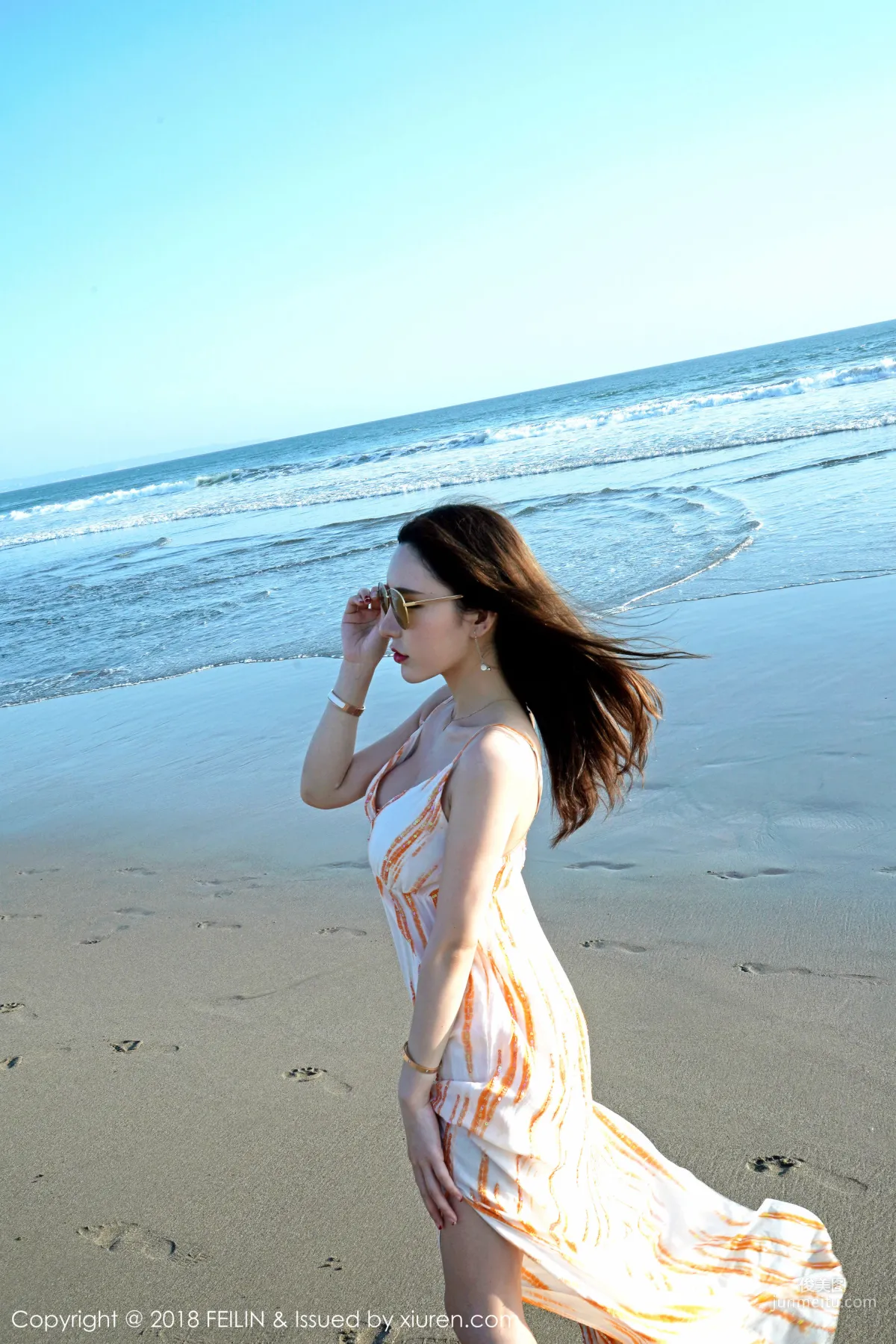 Beauty Host @Zhou Yuxi, Seaside Fresh Series [FeiLin] VOL.144 Photo Set photo 26