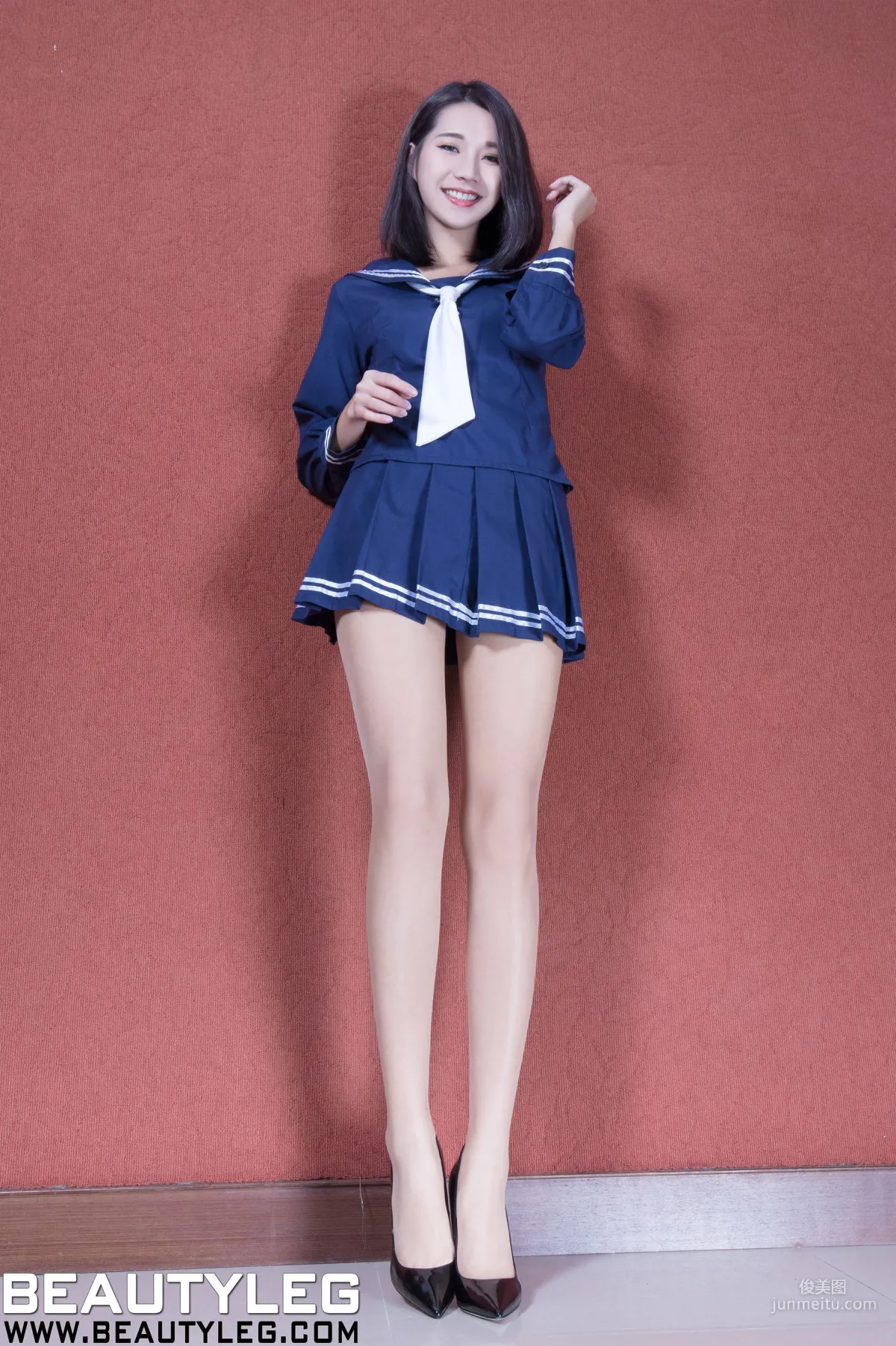 Lin Qianru Anita, Uniform Beautiful Legs and Black Stockings Qipao [Beautyleg] No.1627 Photo Set photo 2