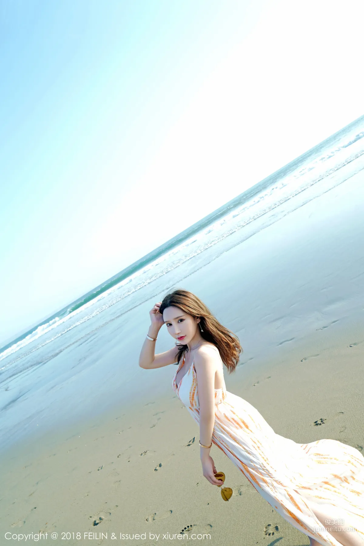 Beauty Host @Zhou Yuxi, Seaside Fresh Series [FeiLin] VOL.144 Photo Set photo 40