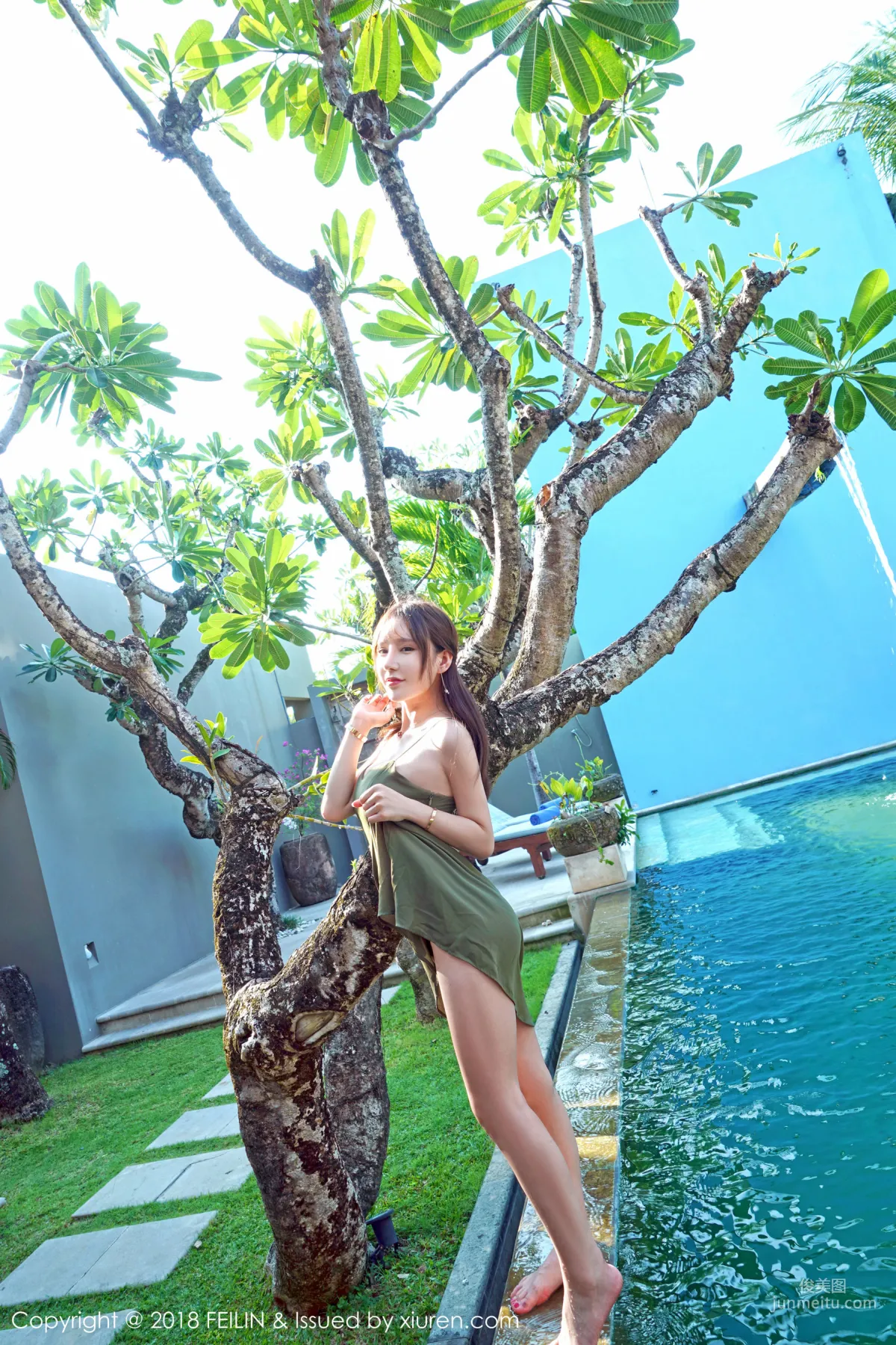Beauty Host @Zhou Yuxi, Seaside Fresh Series [FeiLin] VOL.144 Photo Set photo 5