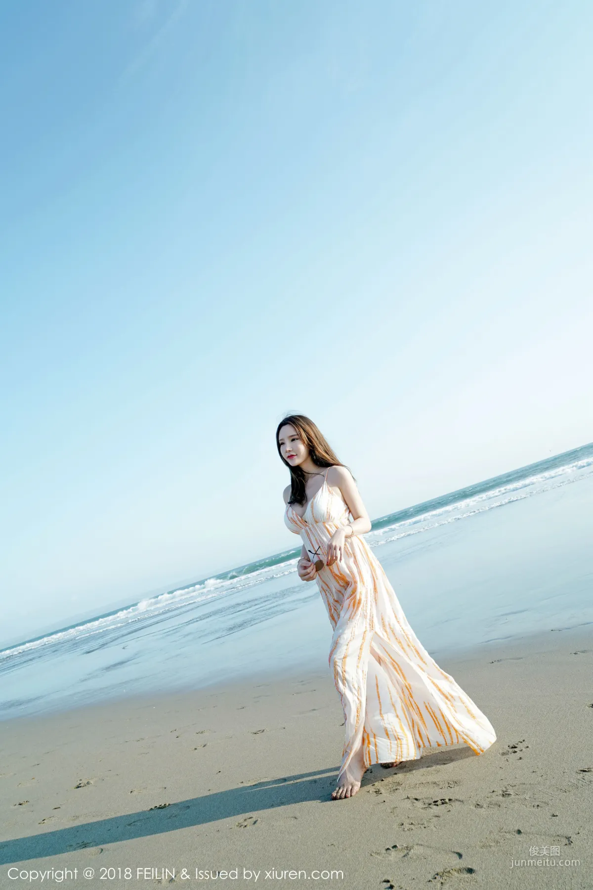 Beauty Host @Zhou Yuxi, Seaside Fresh Series [FeiLin] VOL.144 Photo Set photo 37