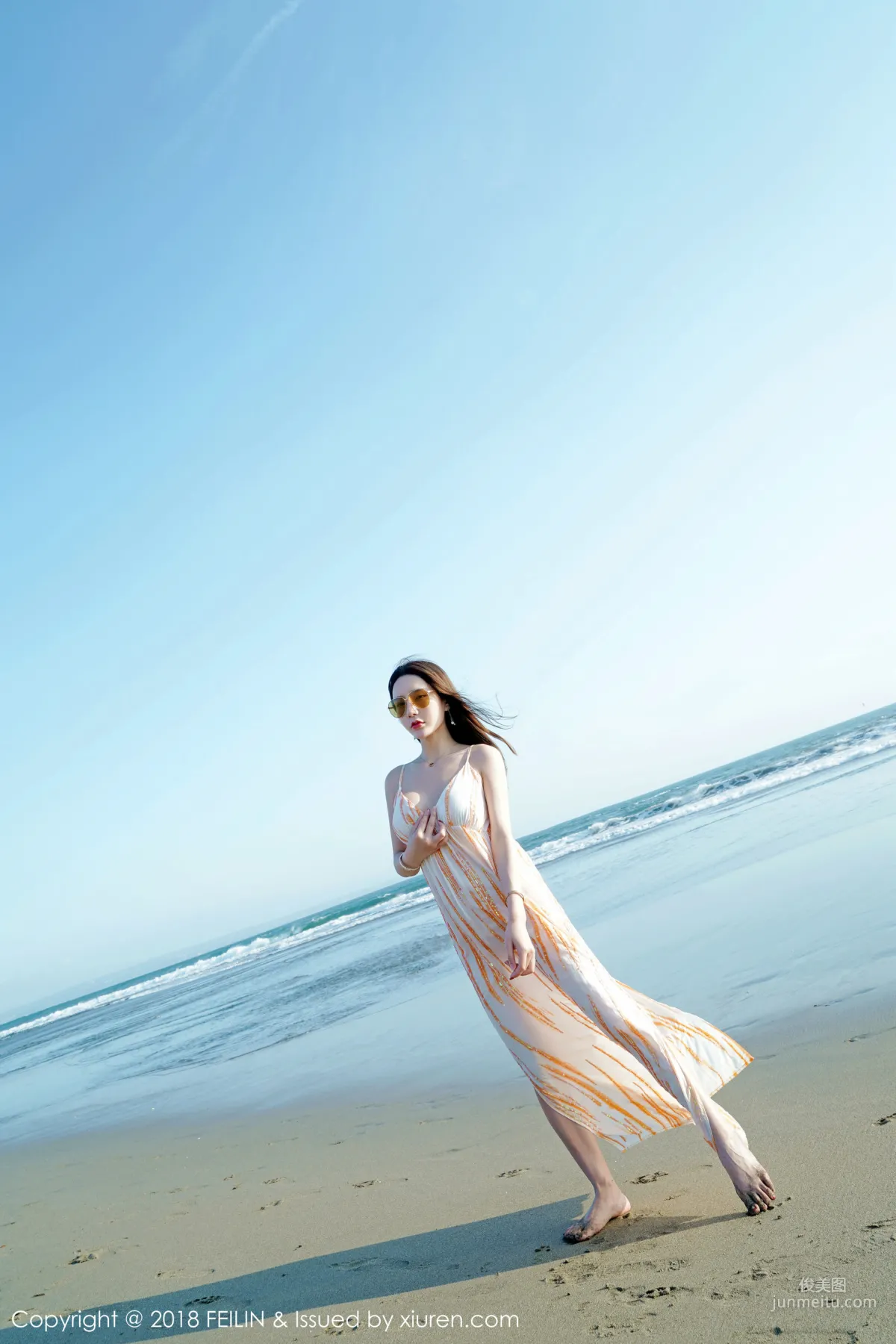 Beauty Host @Zhou Yuxi, Seaside Fresh Series [FeiLin] VOL.144 Photo Set photo 32
