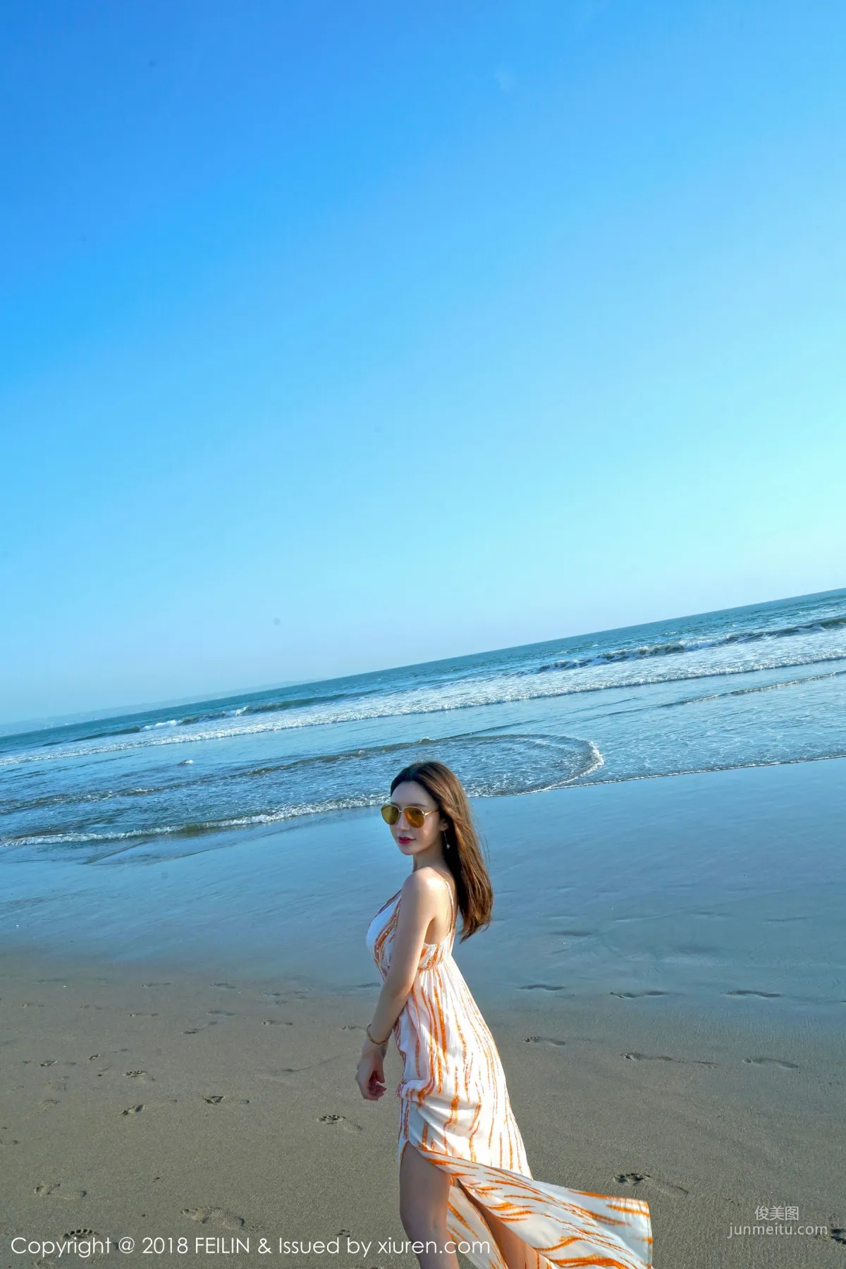 Beauty Host @Zhou Yuxi, Seaside Fresh Series [FeiLin] VOL.144 Photo Set photo 25