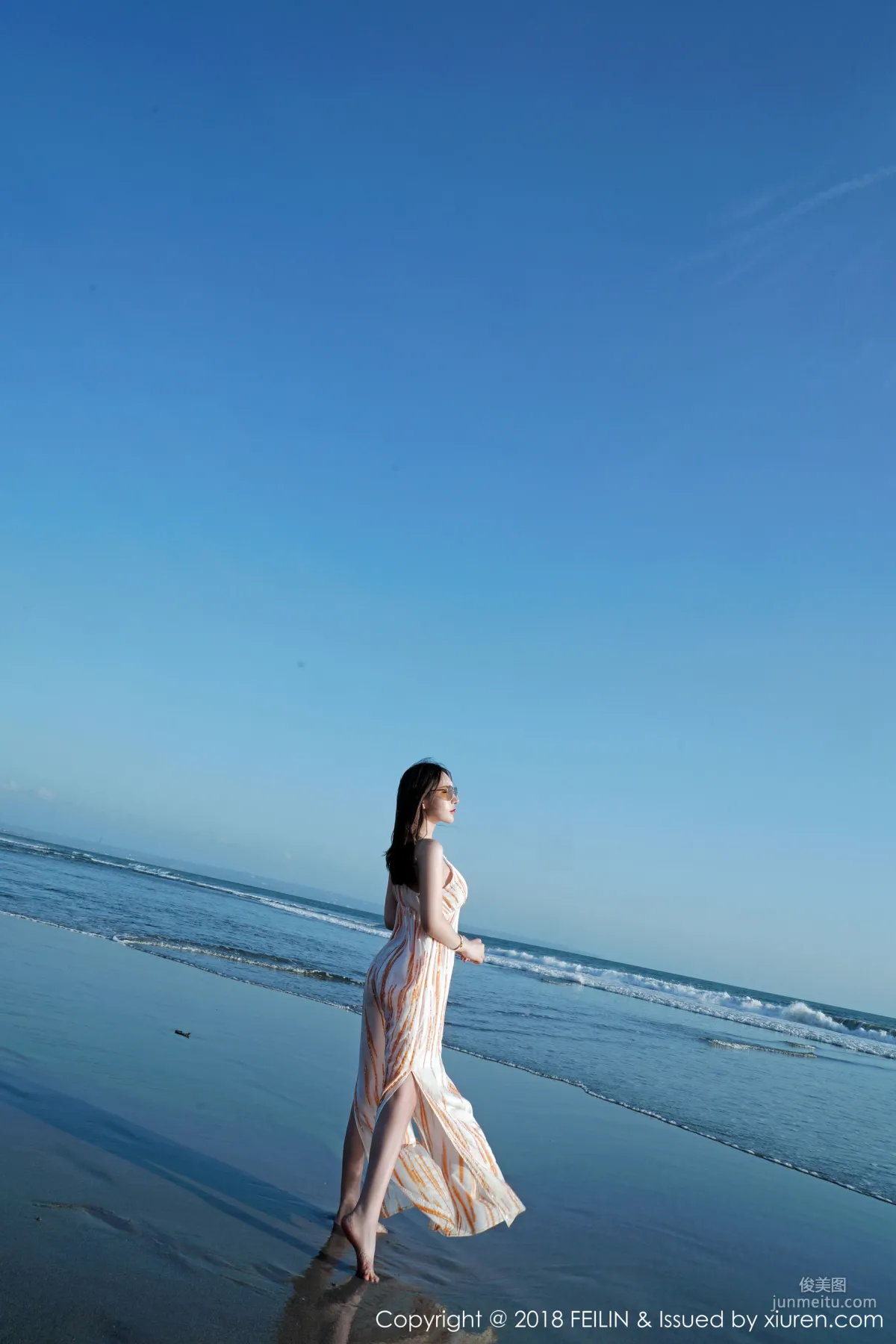 Beauty Host @Zhou Yuxi, Seaside Fresh Series [FeiLin] VOL.144 Photo Set photo 41
