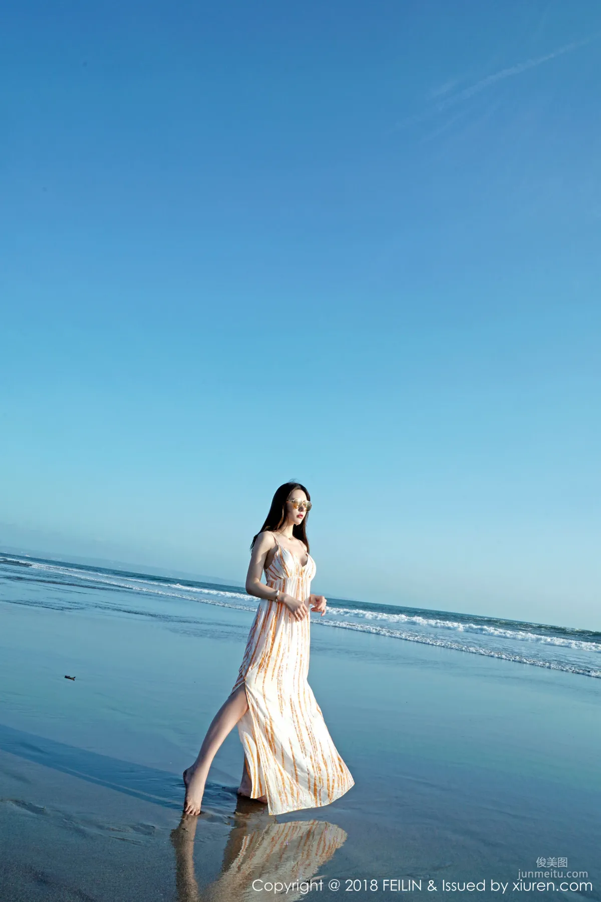 Beauty Host @Zhou Yuxi, Seaside Fresh Series [FeiLin] VOL.144 Photo Set photo 42