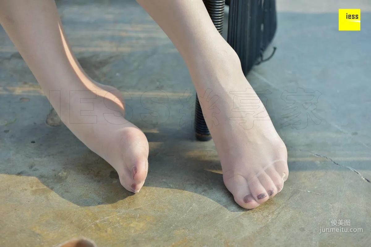 Qi Qi, Silver Flats and Flesh-Colored Stockings [IESS] Silk Enjoyer 258 Photo Set photo 87