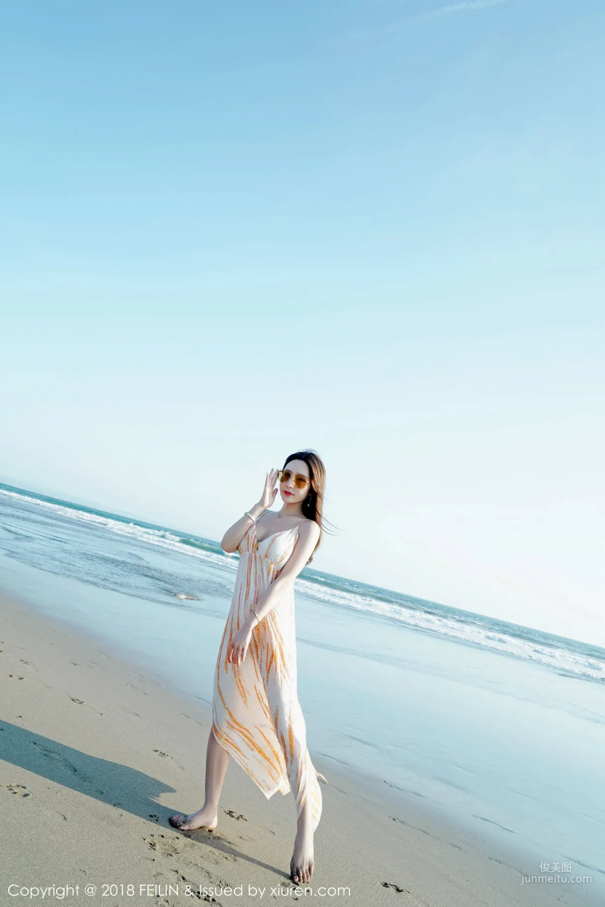 Beauty Host @Zhou Yuxi, Seaside Fresh Series [FeiLin] VOL.144 Photo Set photo 33