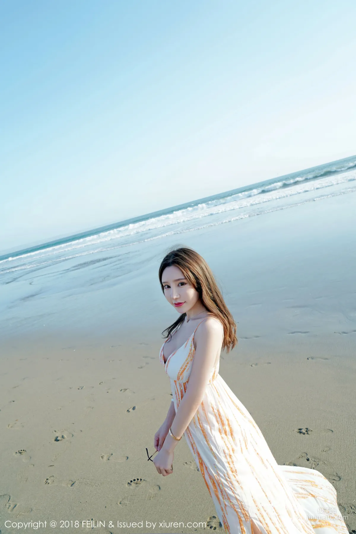 Beauty Host @Zhou Yuxi, Seaside Fresh Series [FeiLin] VOL.144 Photo Set photo 38