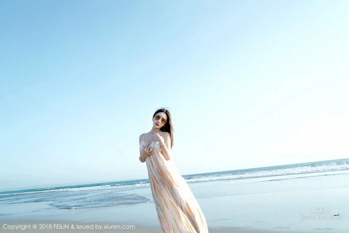 Beauty Host @Zhou Yuxi, Seaside Fresh Series [FeiLin] VOL.144 Photo Set photo 31