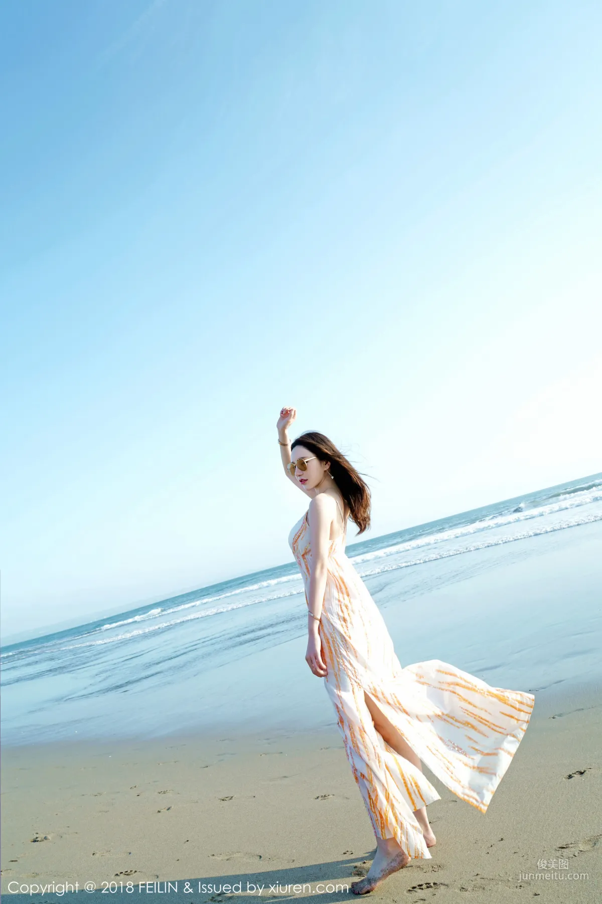 Beauty Host @Zhou Yuxi, Seaside Fresh Series [FeiLin] VOL.144 Photo Set photo 30