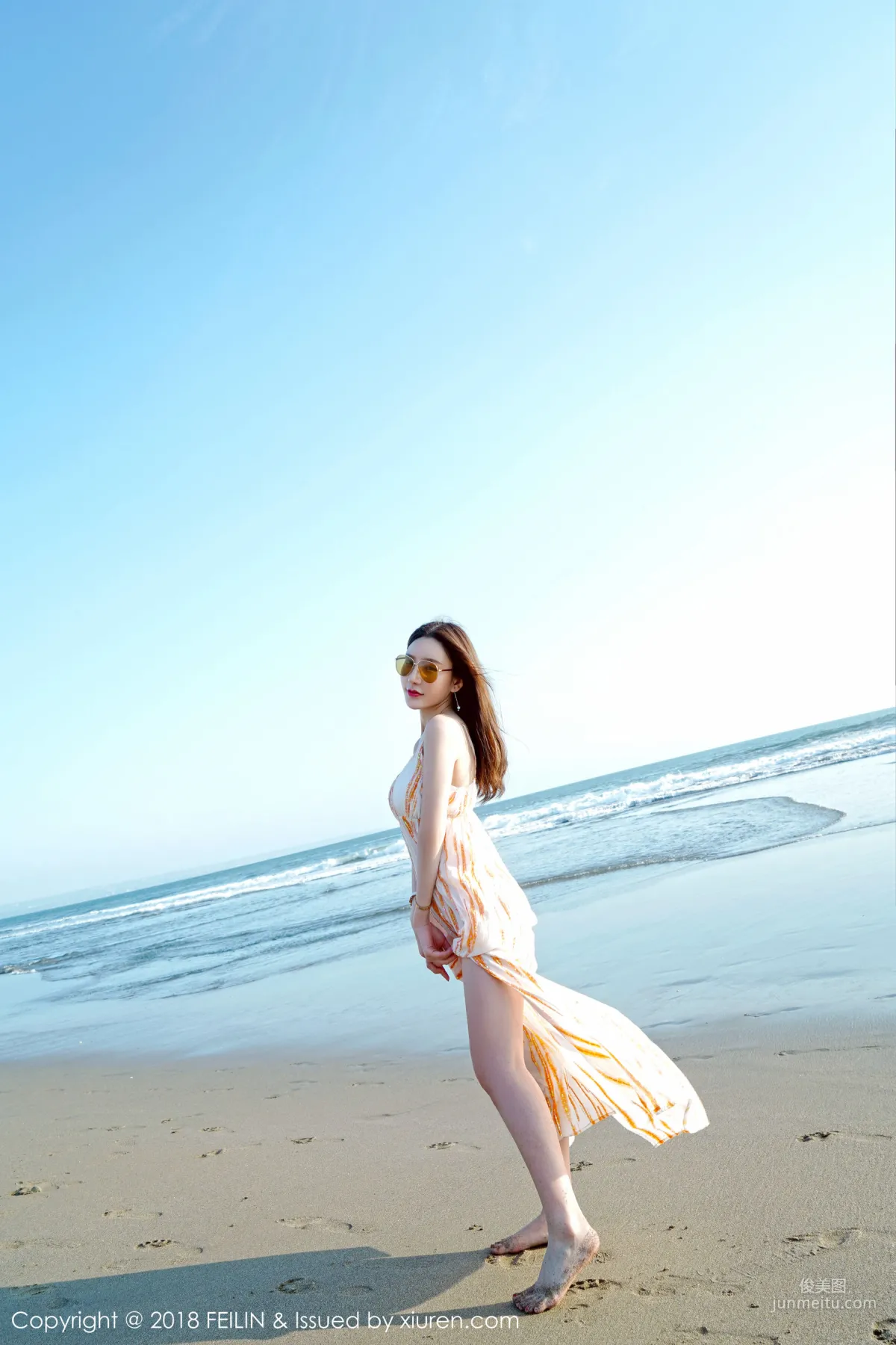 Beauty Host @Zhou Yuxi, Seaside Fresh Series [FeiLin] VOL.144 Photo Set photo 28