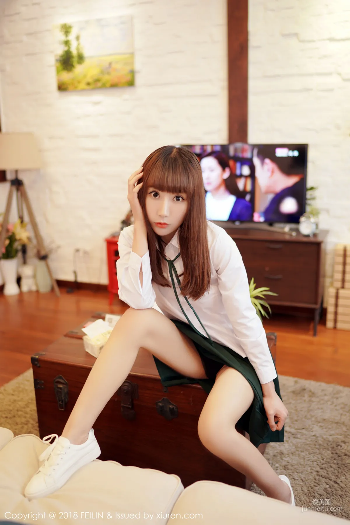 Xia Xiaoxiao Summer, Snow Skin, Small Waist, Beautiful Breasts And Round Perky Curves [FeiLin] VOL.139 Photo Set photo 38