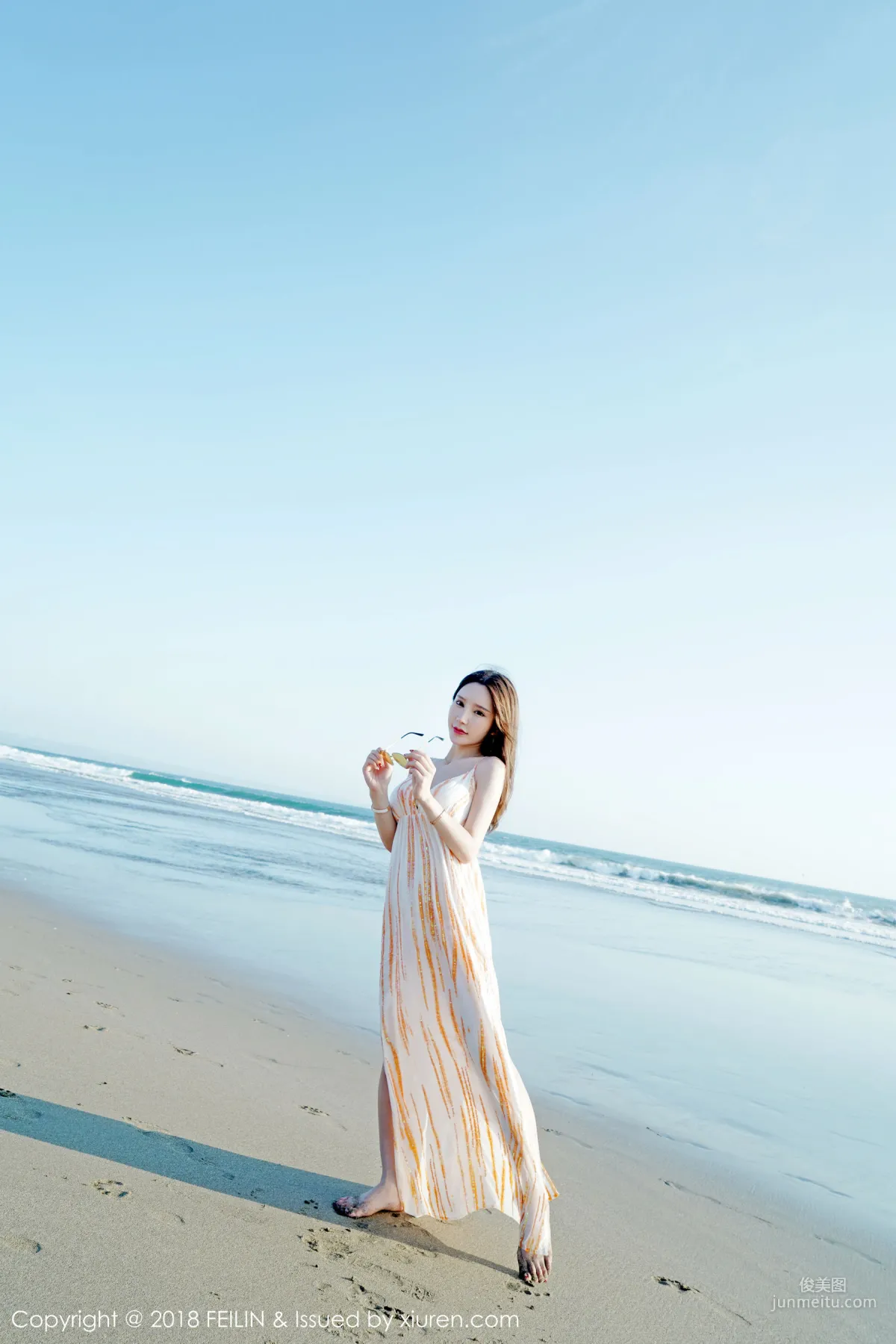 Beauty Host @Zhou Yuxi, Seaside Fresh Series [FeiLin] VOL.144 Photo Set photo 34