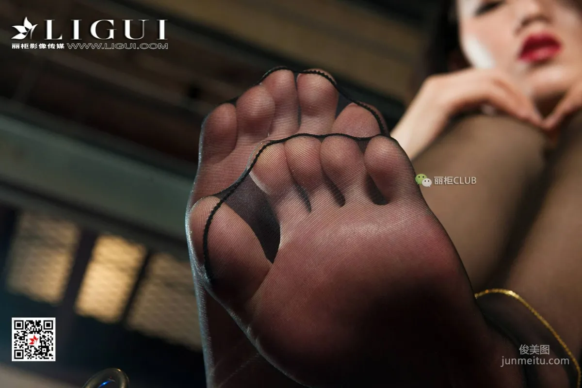 腿模敏儿《黑丝女王美脚》 [丽柜LIGUI] 网络丽人 写真集23