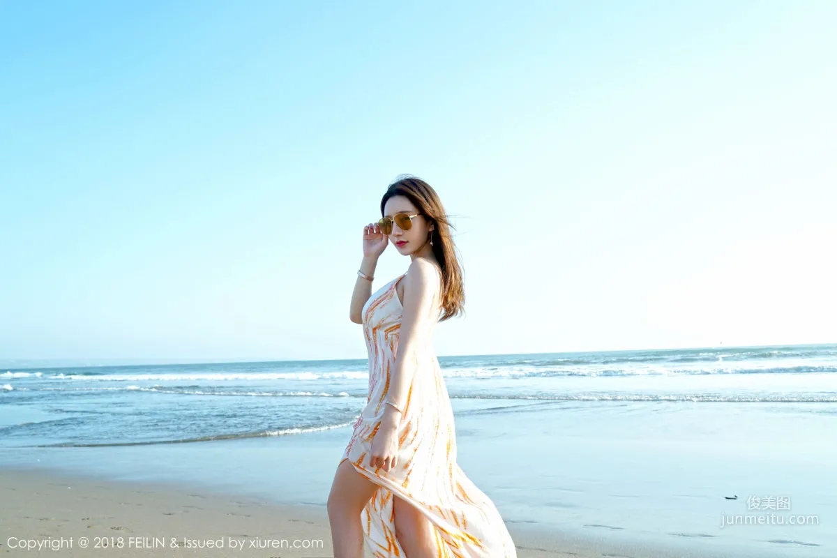 Beauty Host @Zhou Yuxi, Seaside Fresh Series [FeiLin] VOL.144 Photo Set photo 27