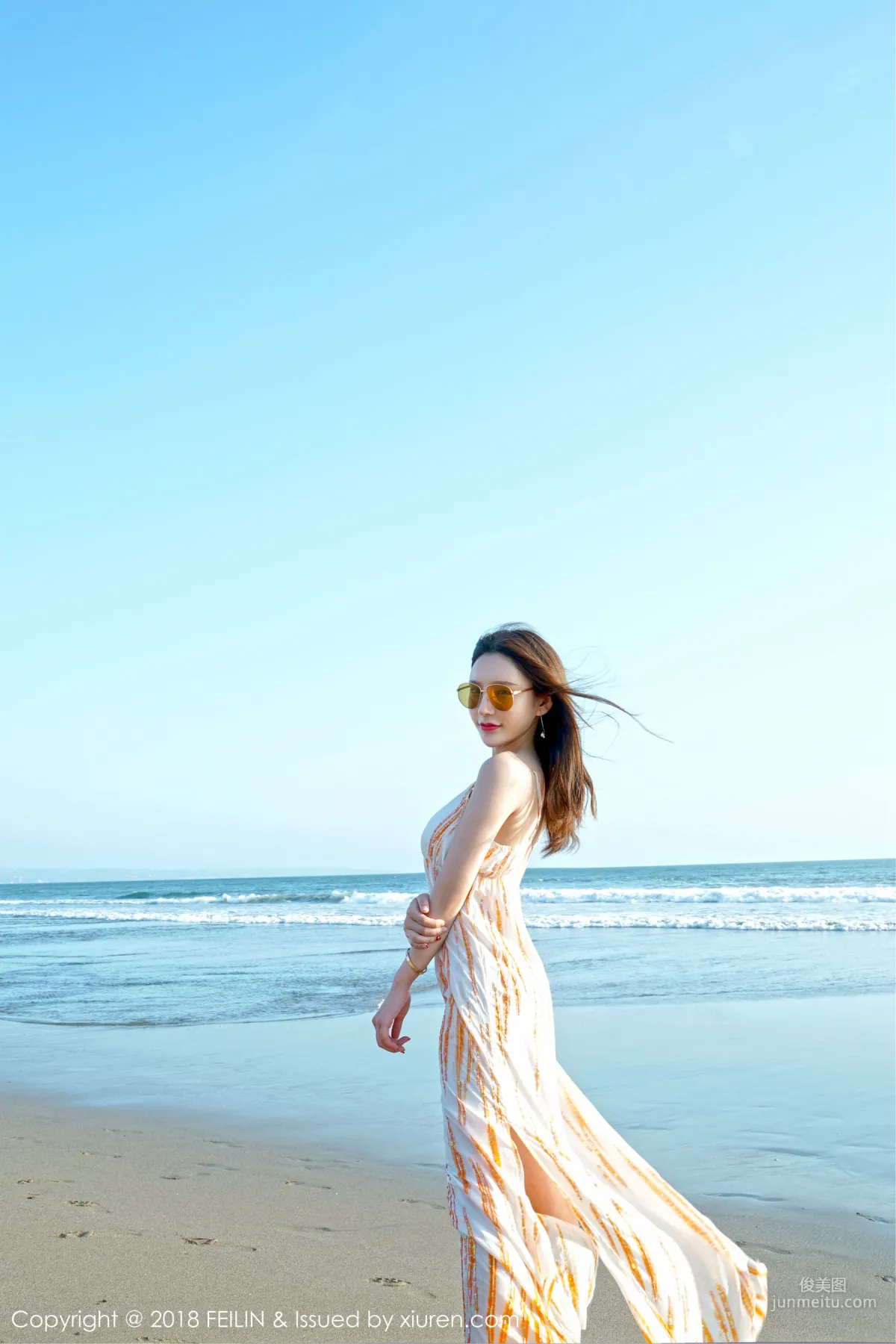 Beauty Host @Zhou Yuxi, Seaside Fresh Series [FeiLin] VOL.144 Photo Set photo 29