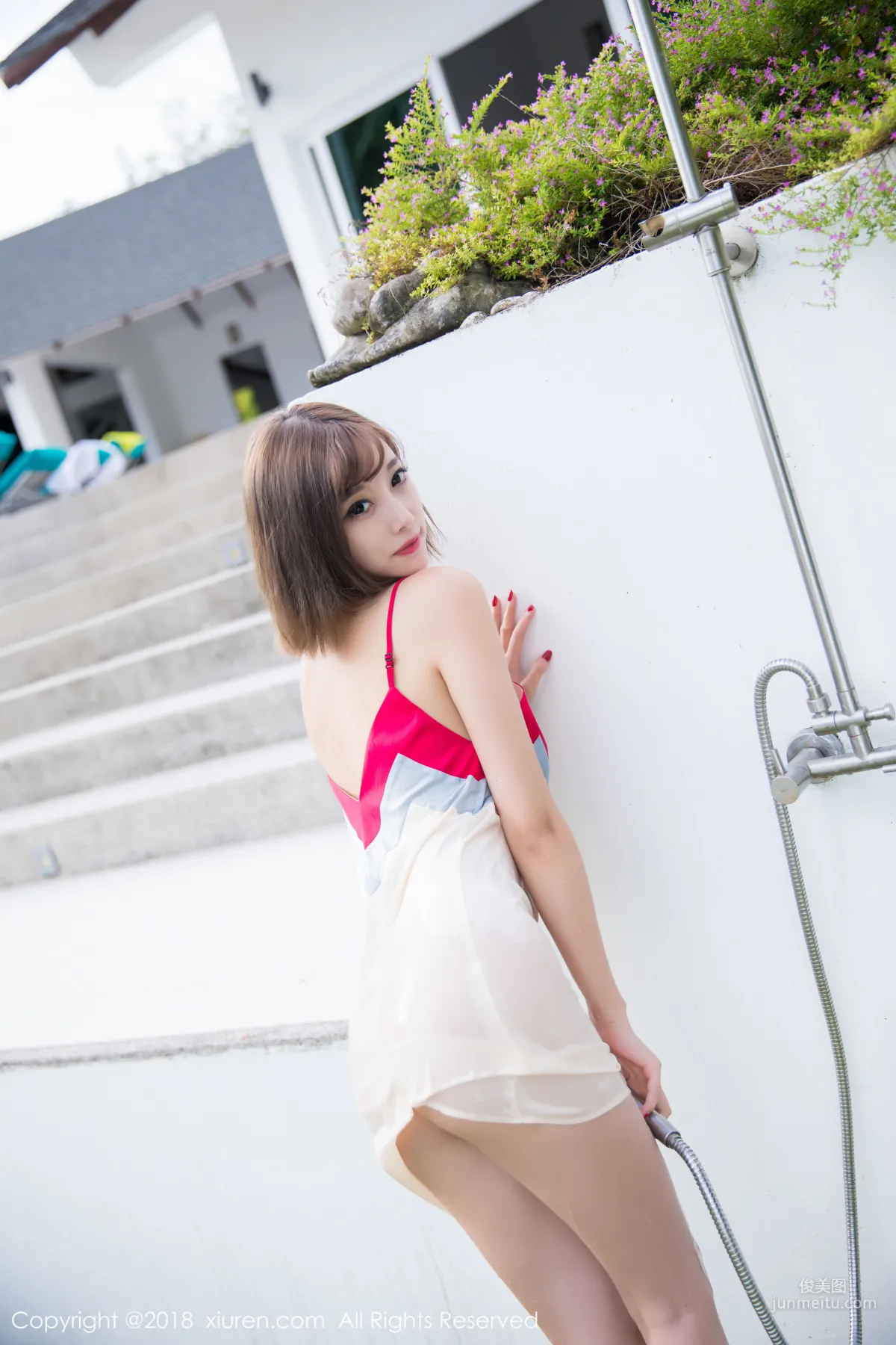 Yang Chenchen sugar, White Shirt and Lace Lingerie [XiuRen] No.1027 Photo Set photo 47