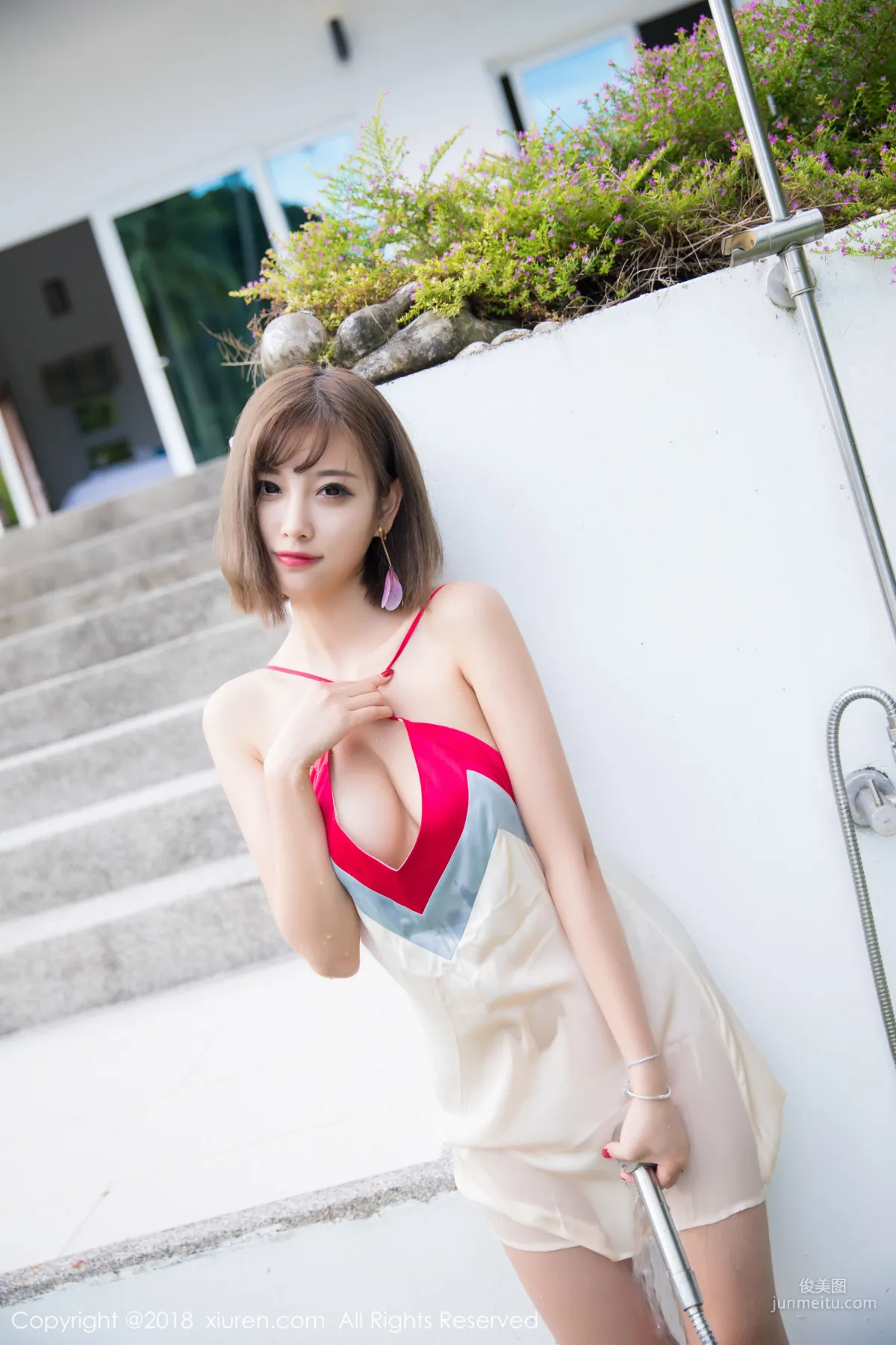 Yang Chenchen sugar, White Shirt and Lace Lingerie [XiuRen] No.1027 Photo Set photo 40