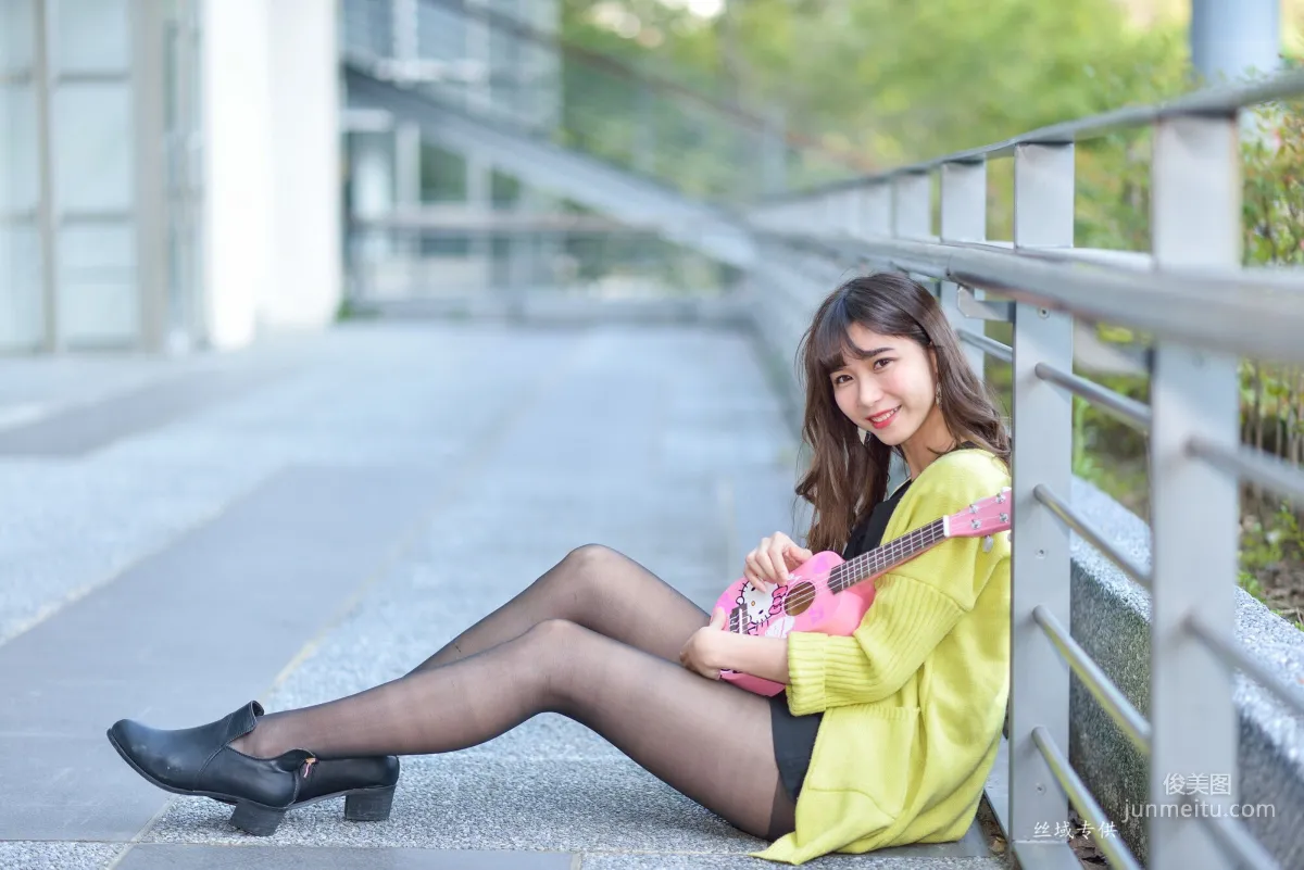 [Taiwan Beauties] Ti Ti National Taiwan Museum of Fine Arts. Fashion Black Stockings Street Snap Photo Set photo 56