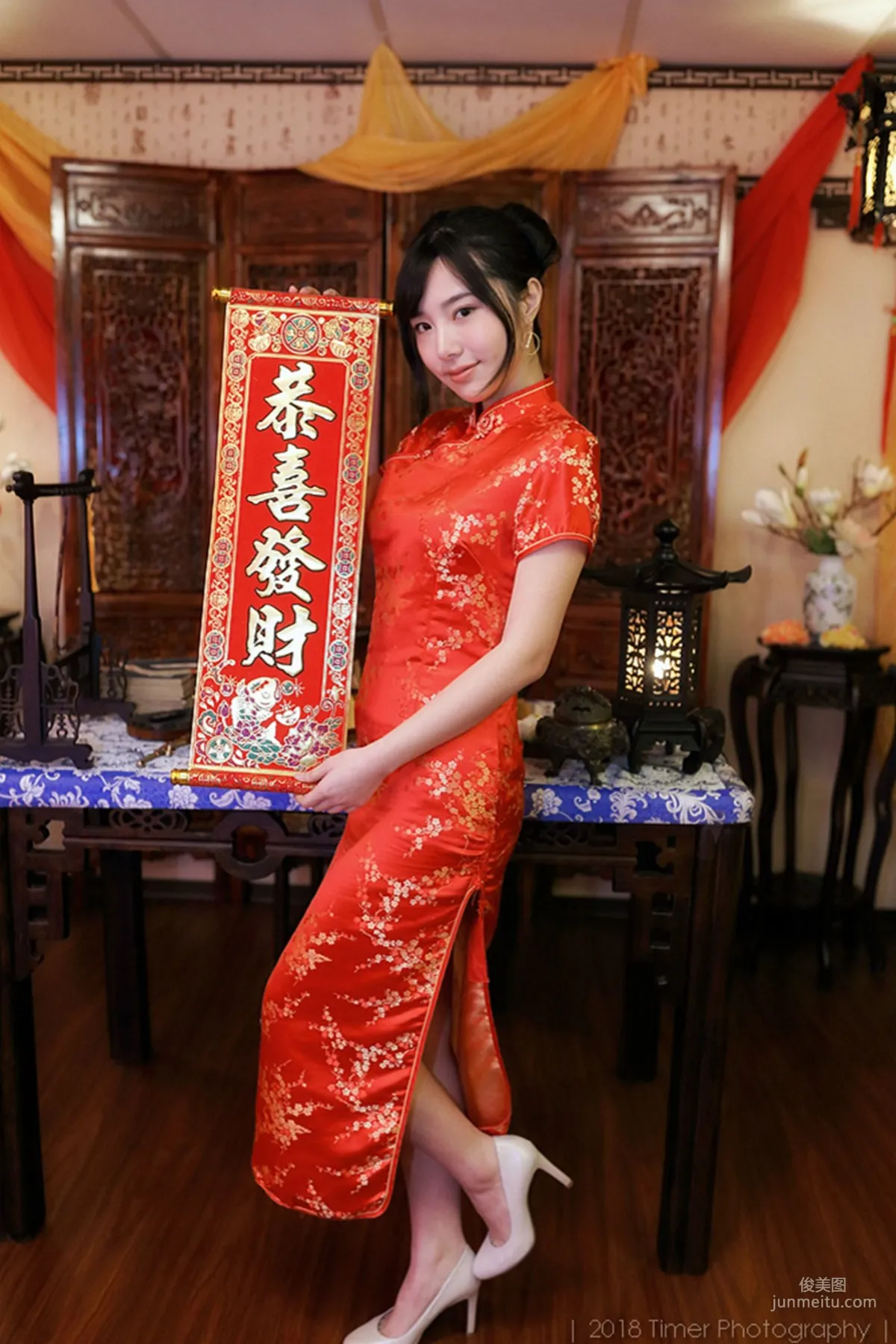 [Taiwan Beauties] Zora Chen Siying, New Year Fashion Studio Shoot (Part 1) Photo Set photo 9