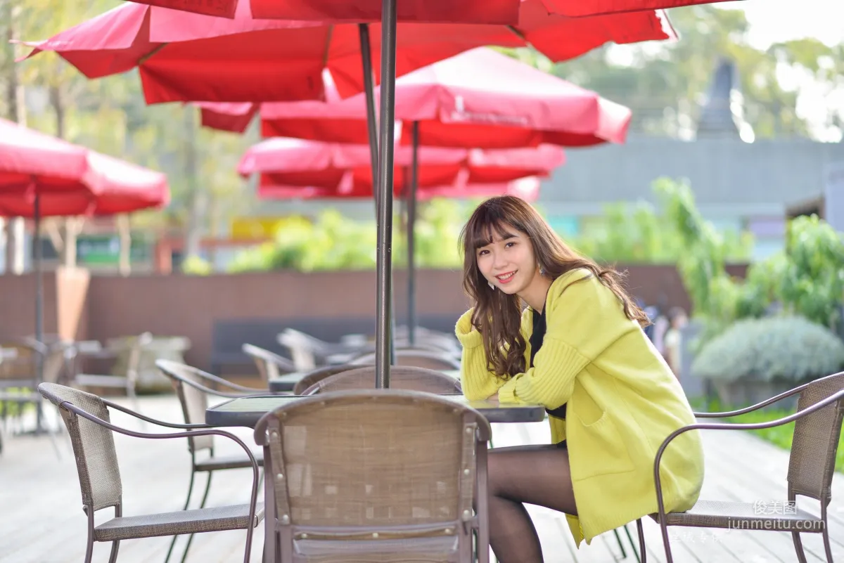 [Taiwan Beauties] Ti Ti National Taiwan Museum of Fine Arts. Fashion Black Stockings Street Snap Photo Set photo 99