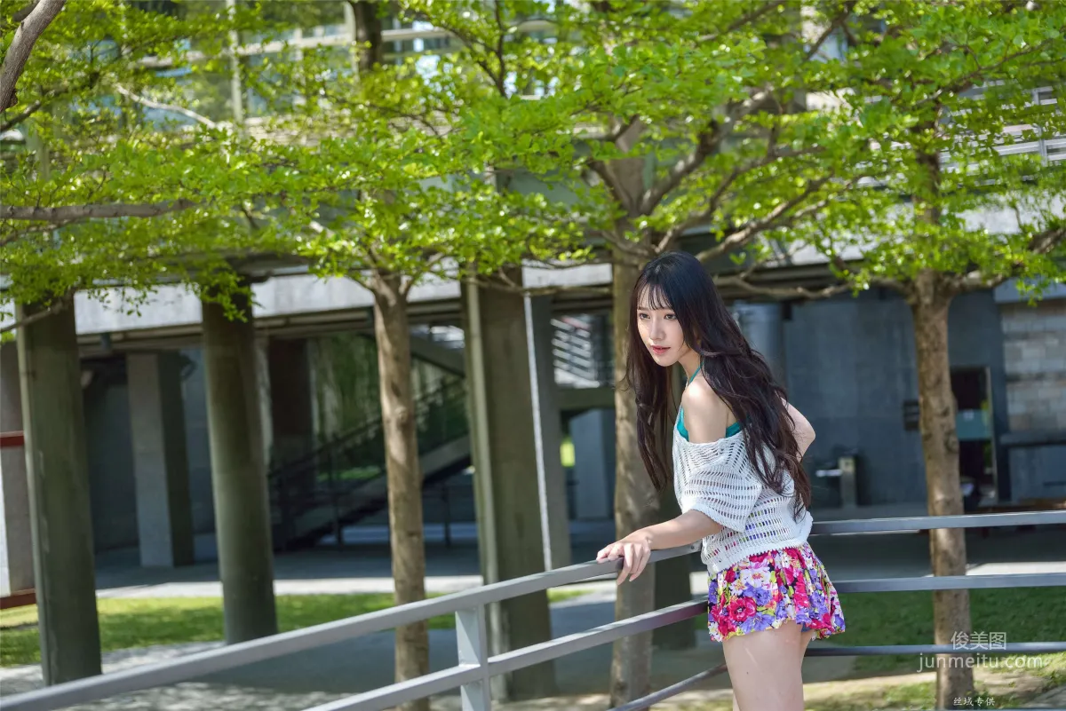 [Taiwan Beauties] Bi Bier, National Beauty. Fashion Fresh Outdoor Shoot Photo Set photo 6